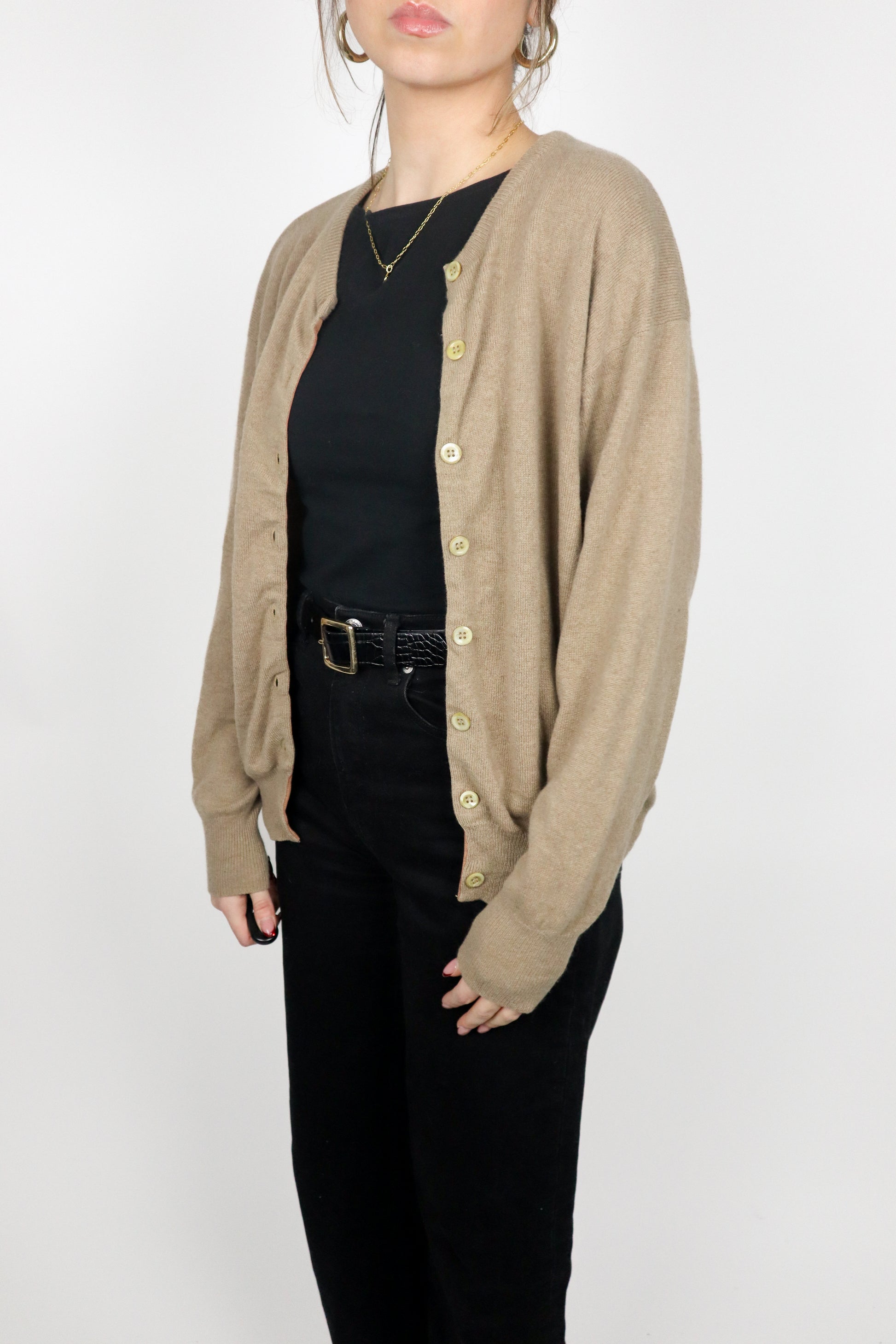 Vintage x Cashmere Cardigan (S)