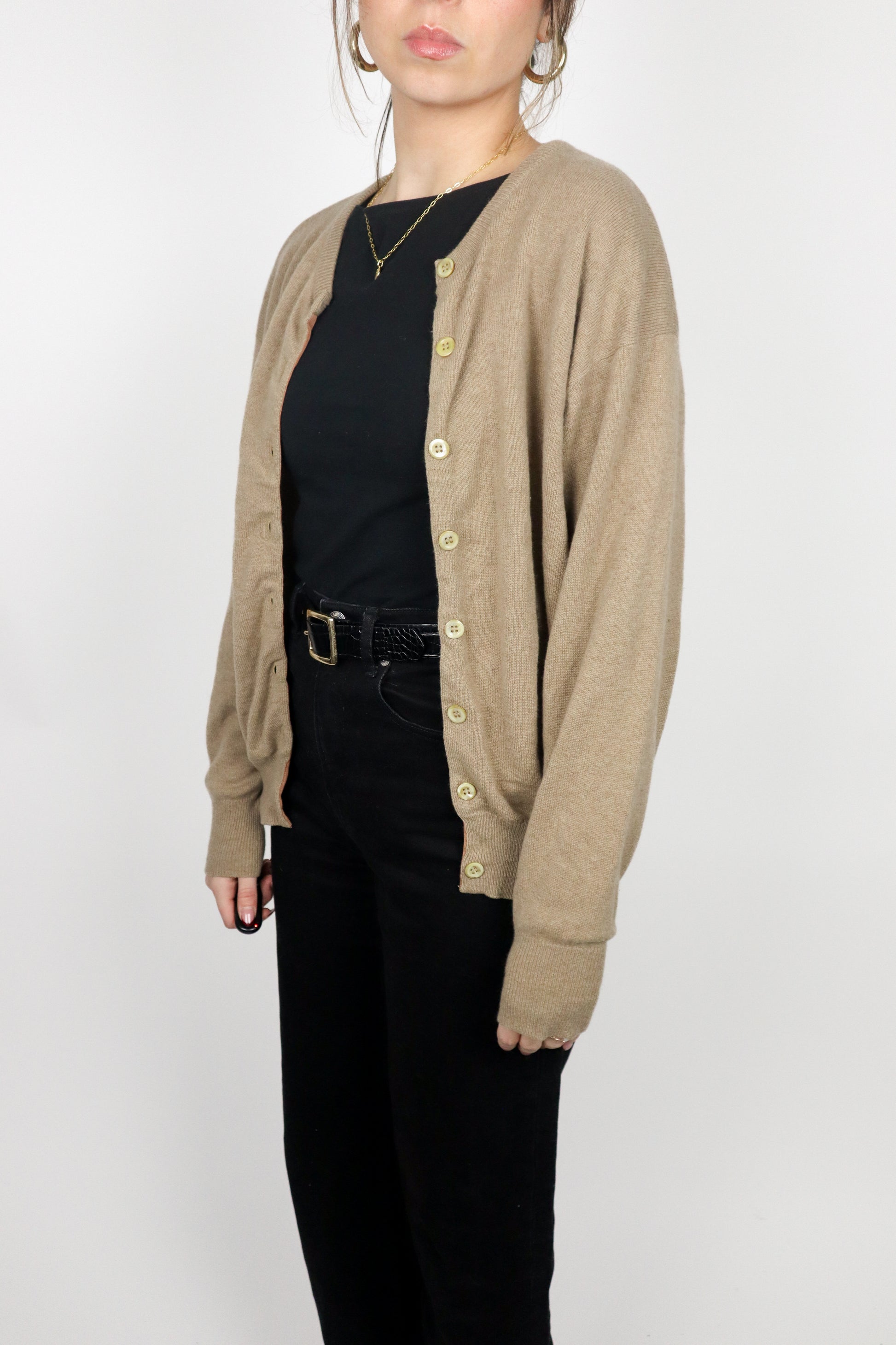 Vintage x Cashmere Cardigan (S)