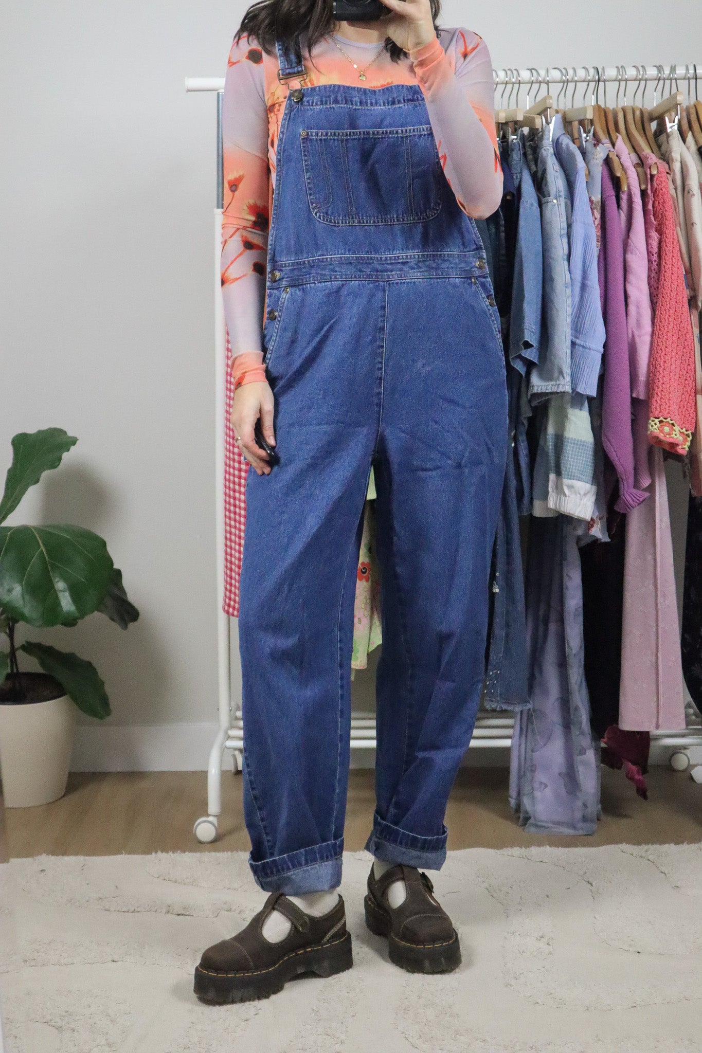Vintage x Denim Overalls (M)