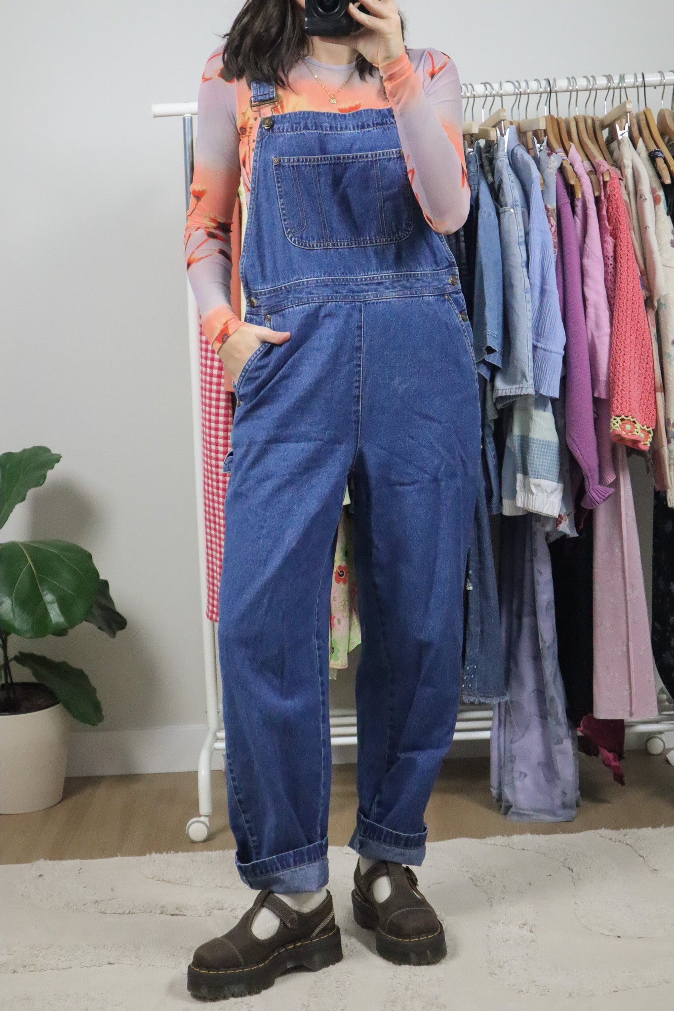 Vintage x Denim Overalls (M)
