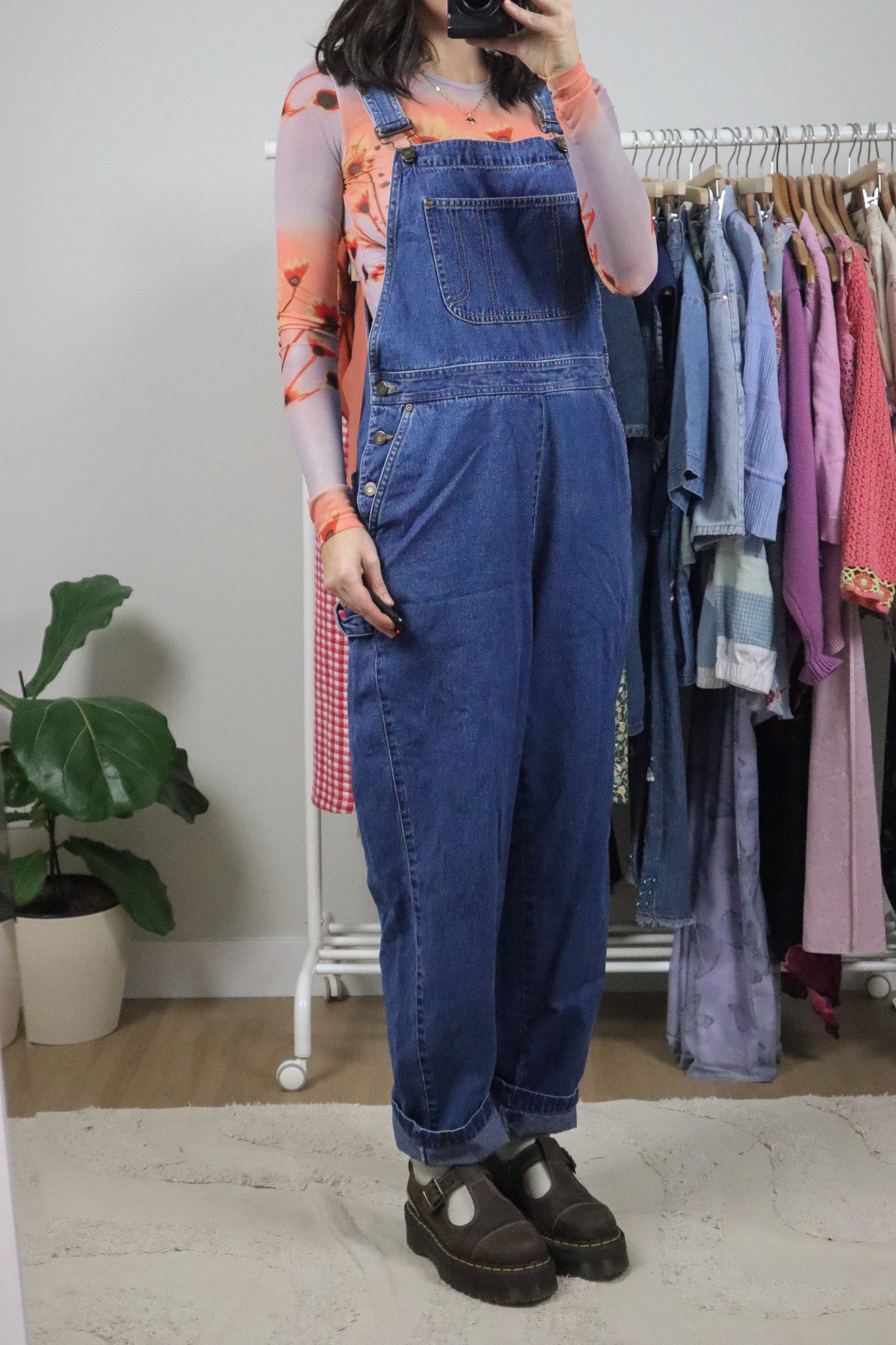 Vintage x Denim Overalls (M)