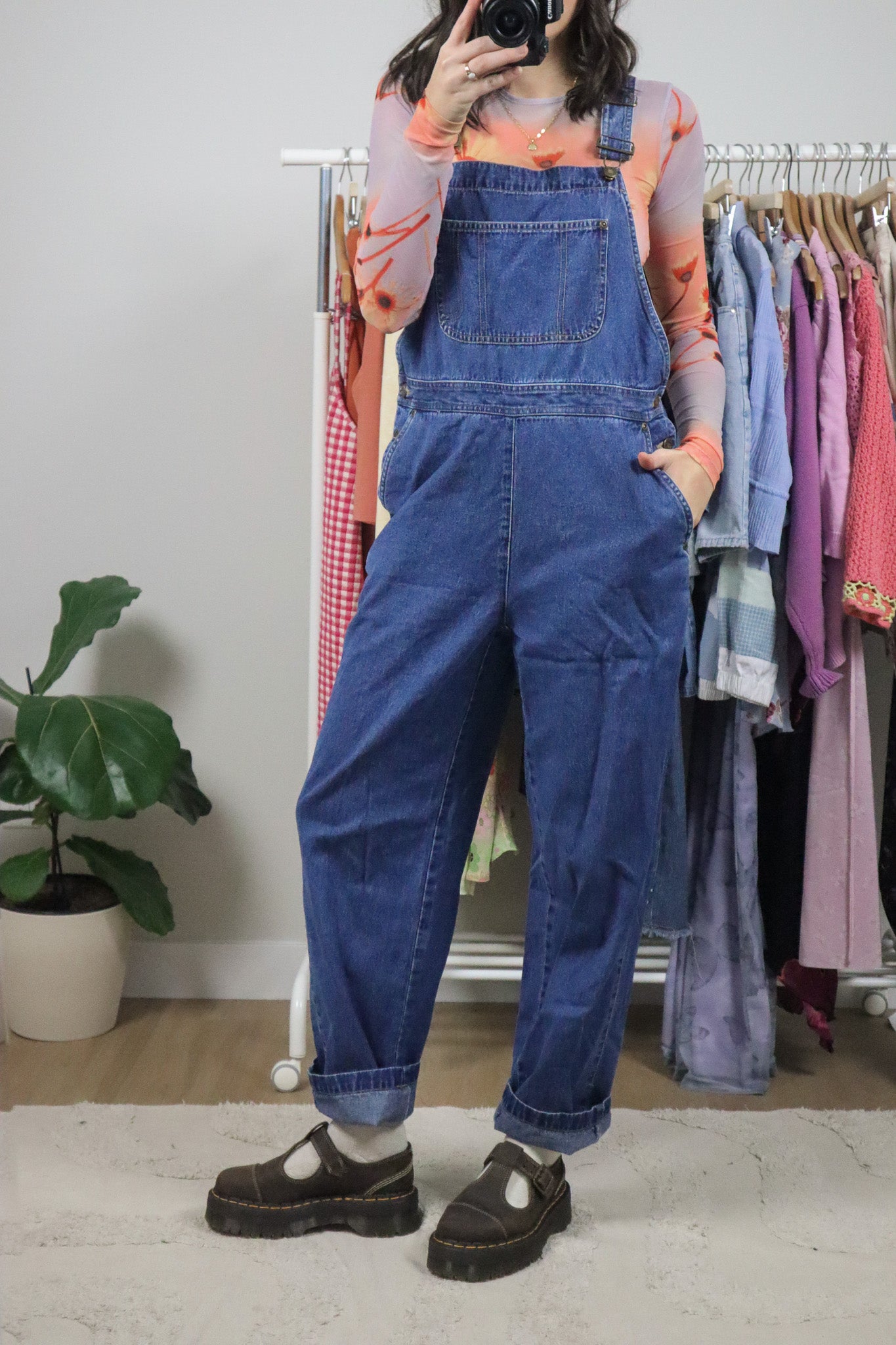 Vintage x Denim Overalls (M)