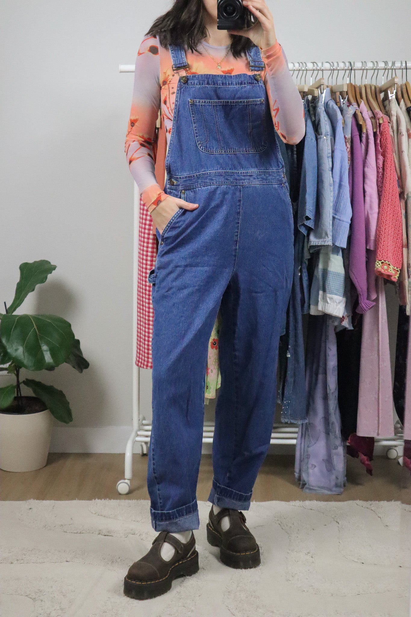 Vintage x Denim Overalls (M)