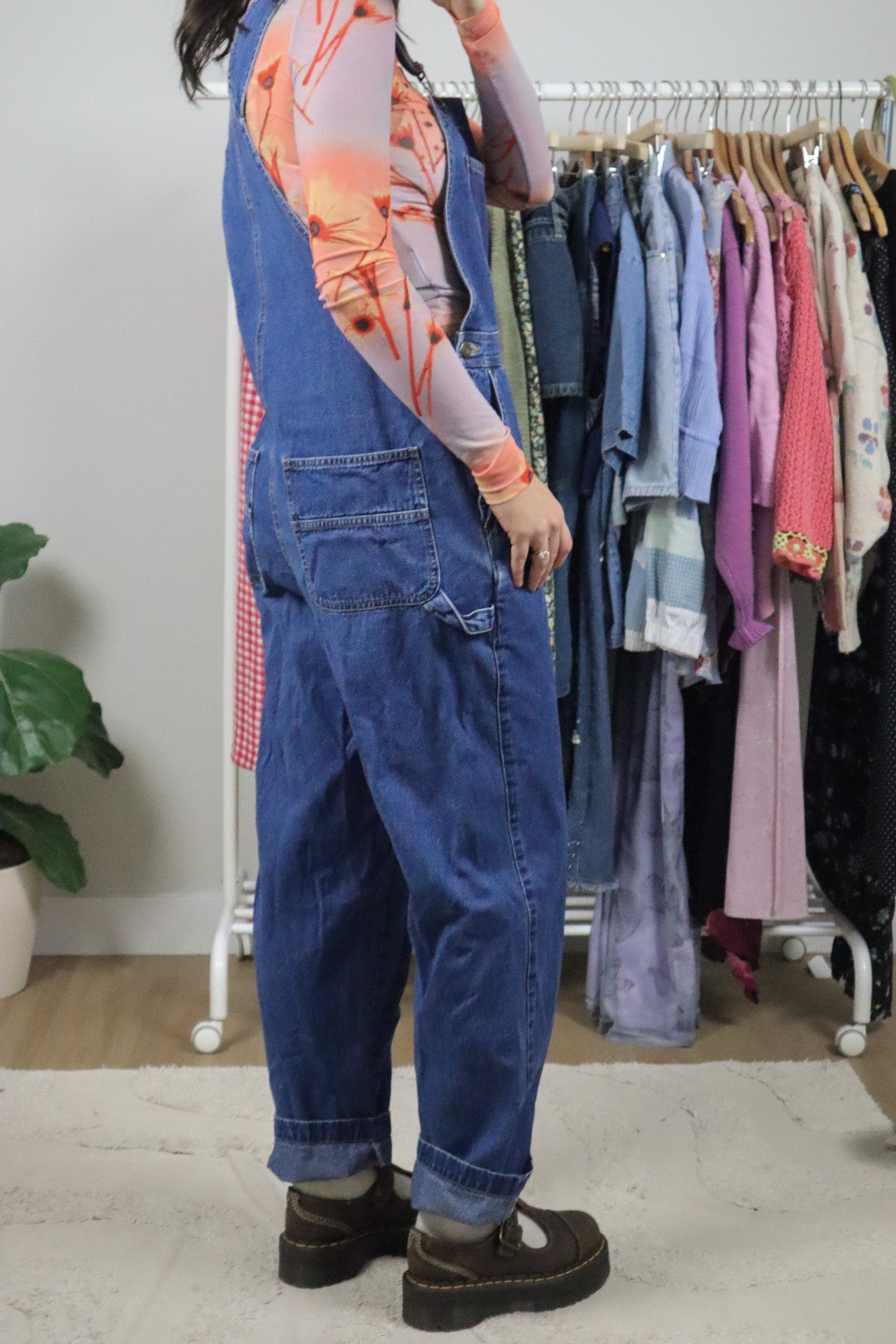 Vintage x Denim Overalls (M)