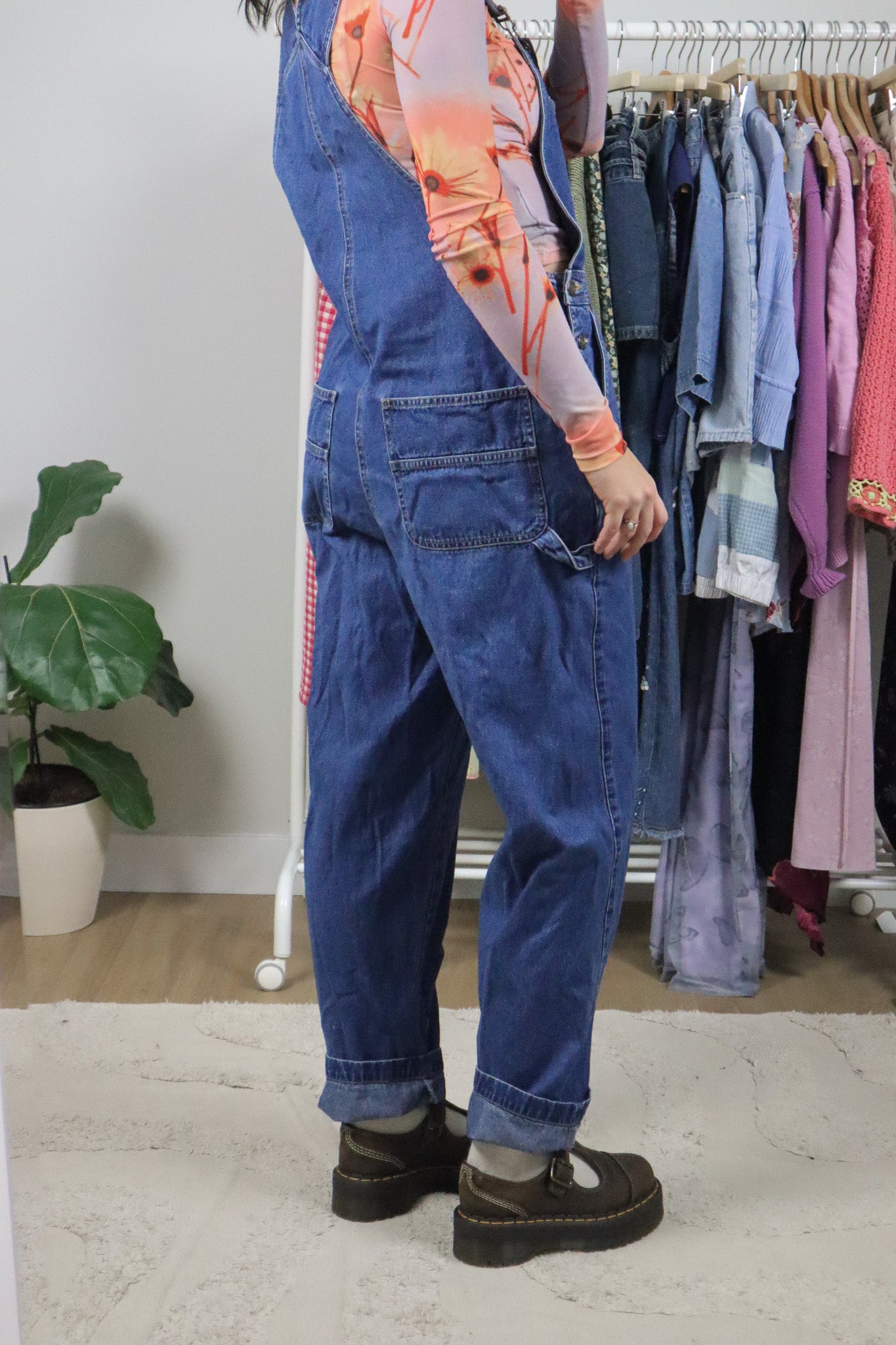 Vintage x Denim Overalls (M)