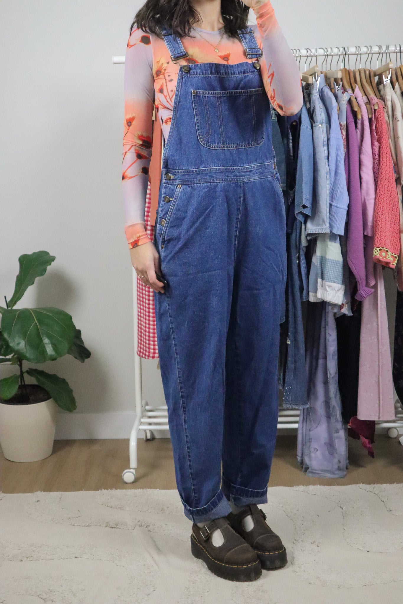 Vintage x Denim Overalls (M)