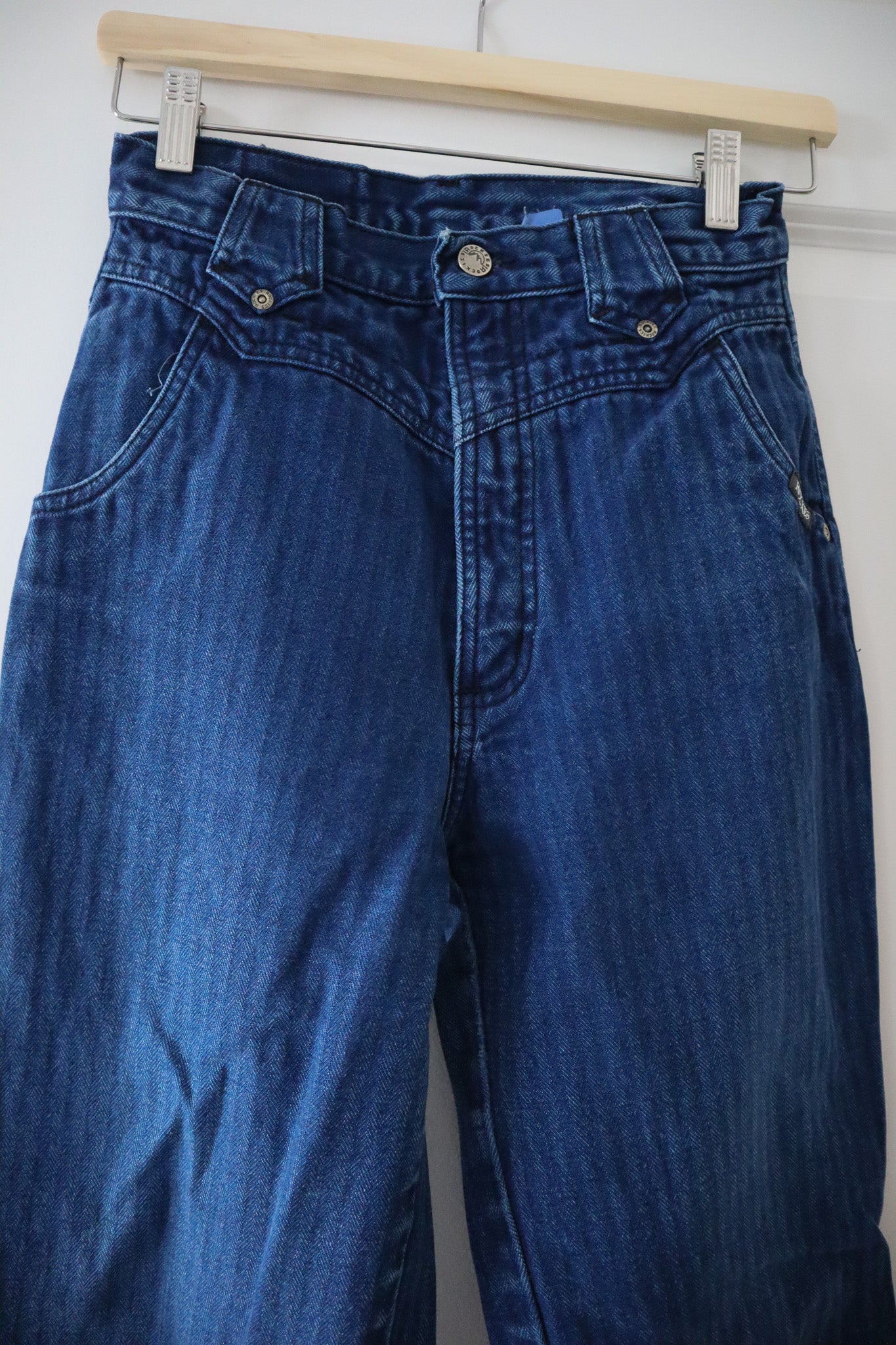 Vintage x Rockies Striped Western Jeans (XS)