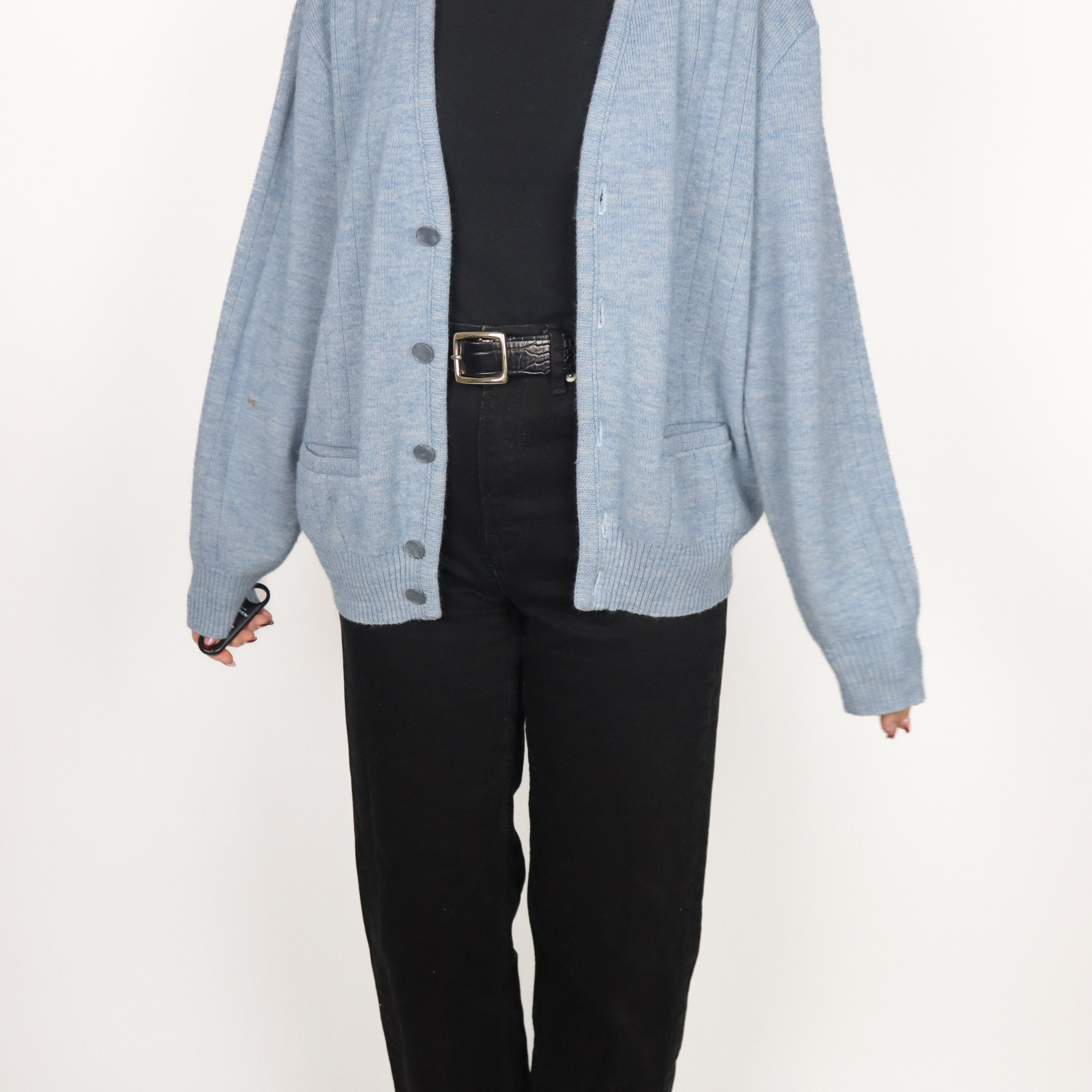 Made in Canada x Vintage x Wool Blend Cardigan (S)