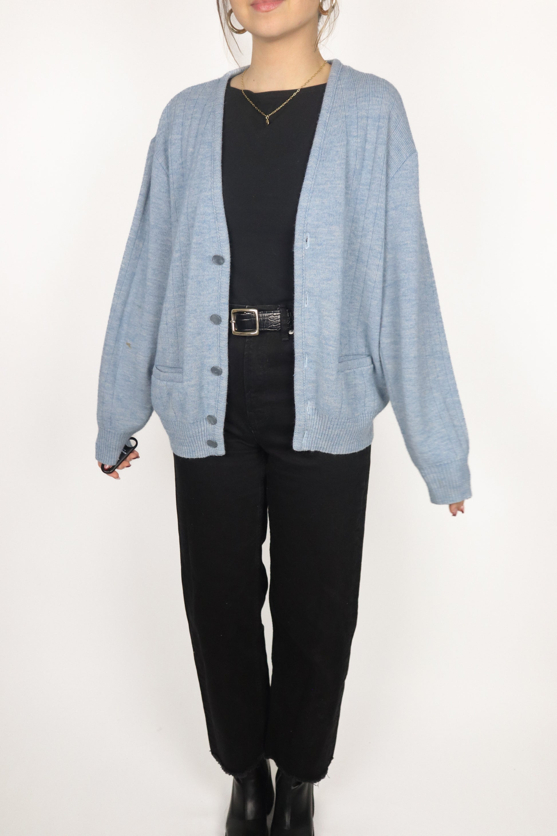 Made in Canada x Vintage x Wool Blend Cardigan (S)