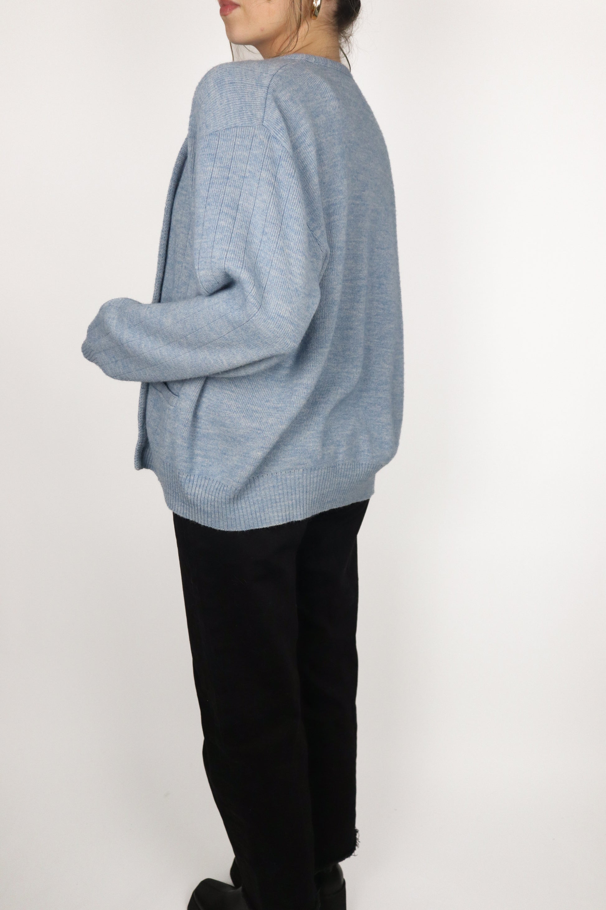 Made in Canada x Vintage x Wool Blend Cardigan (S)