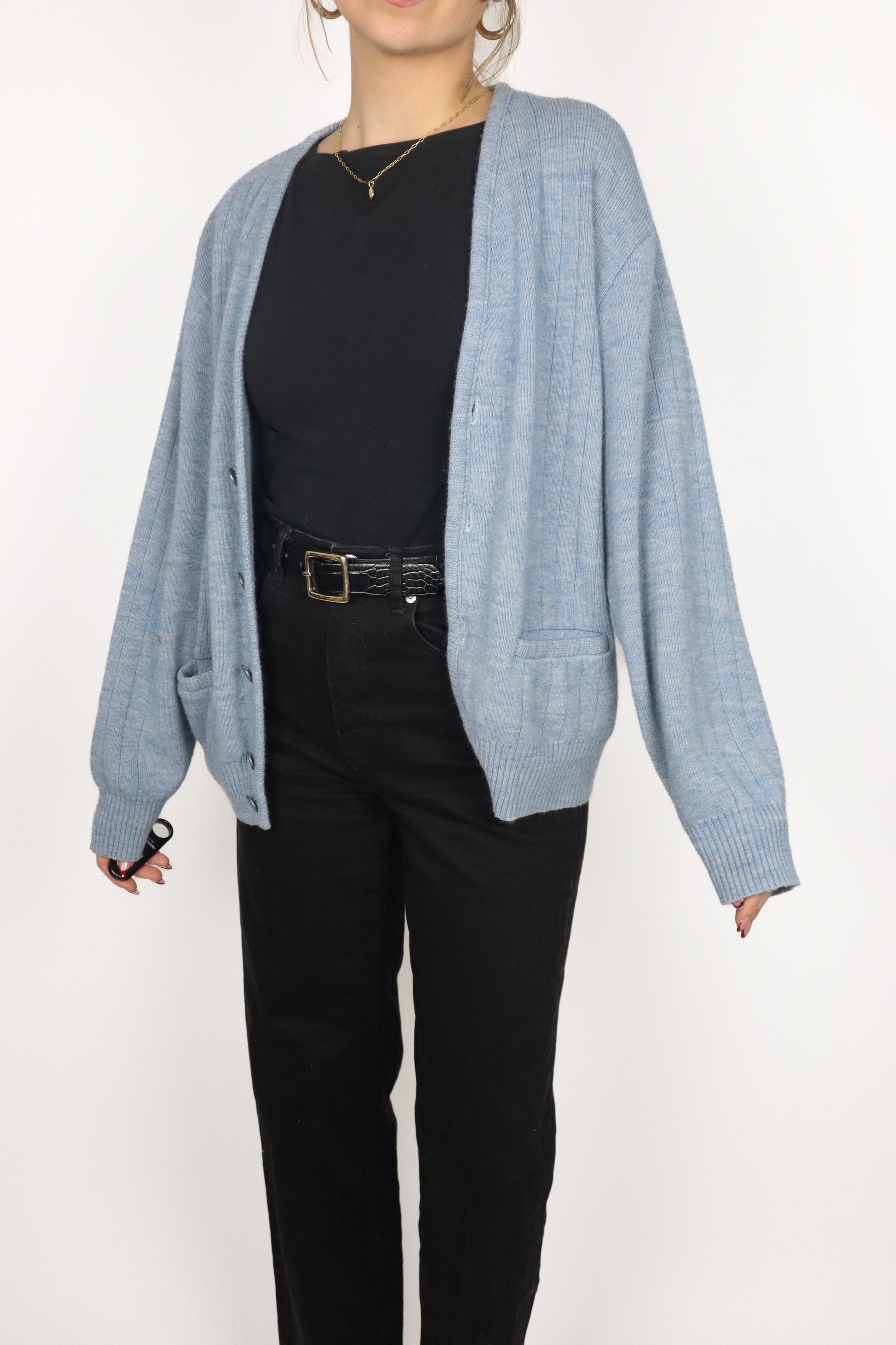 Made in Canada x Vintage x Wool Blend Cardigan (S)