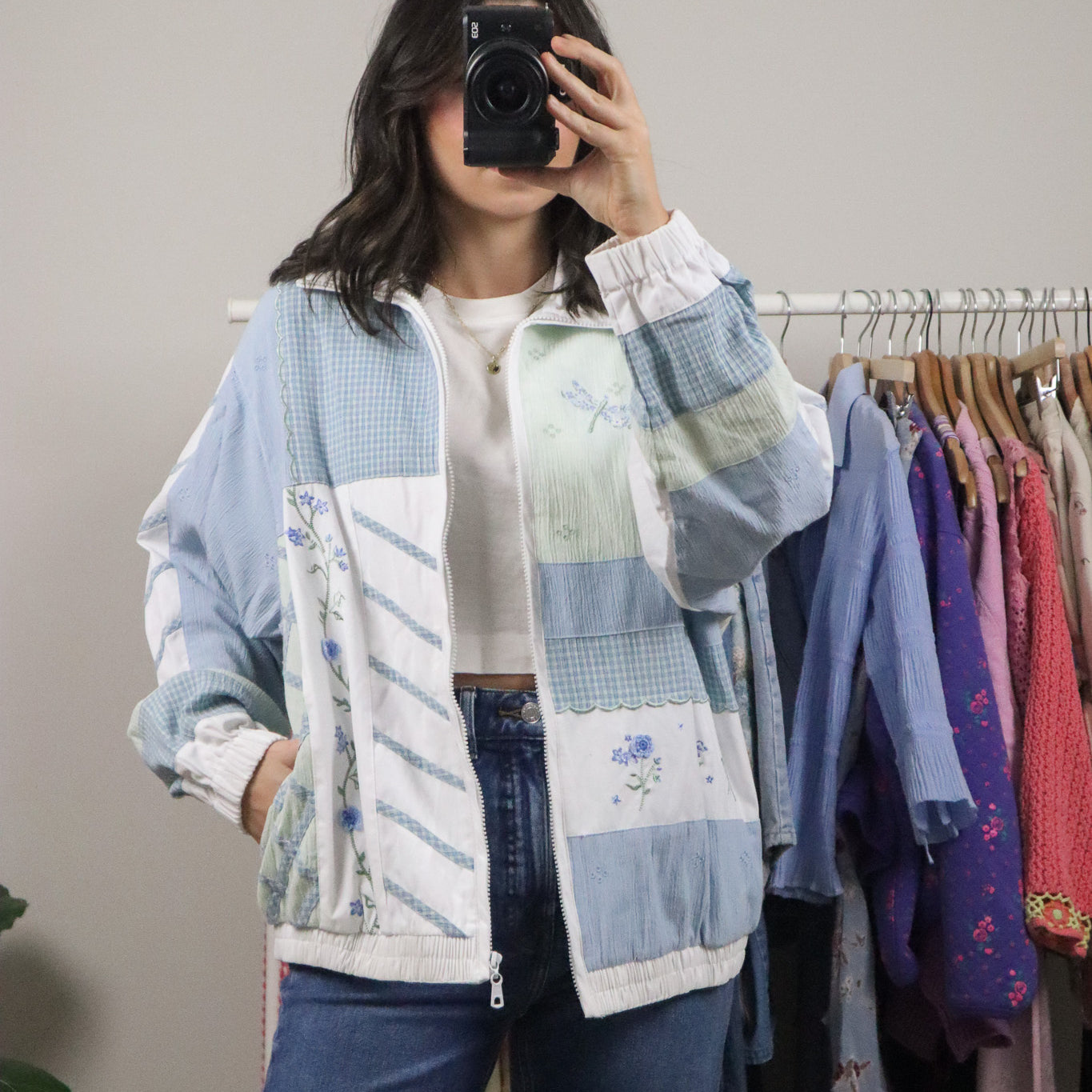 Vintage x Patterned Jacket (8-12)