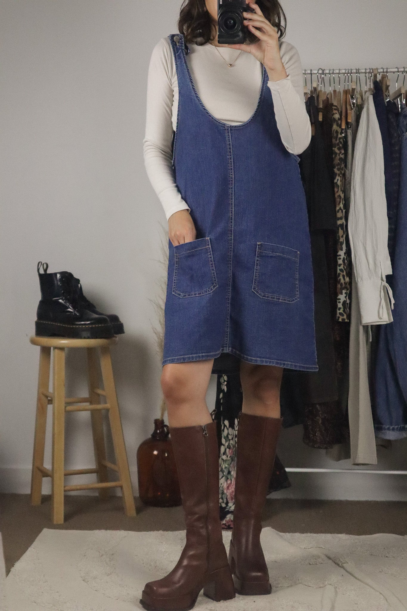 Vintage x Denim Dress (L/XL)