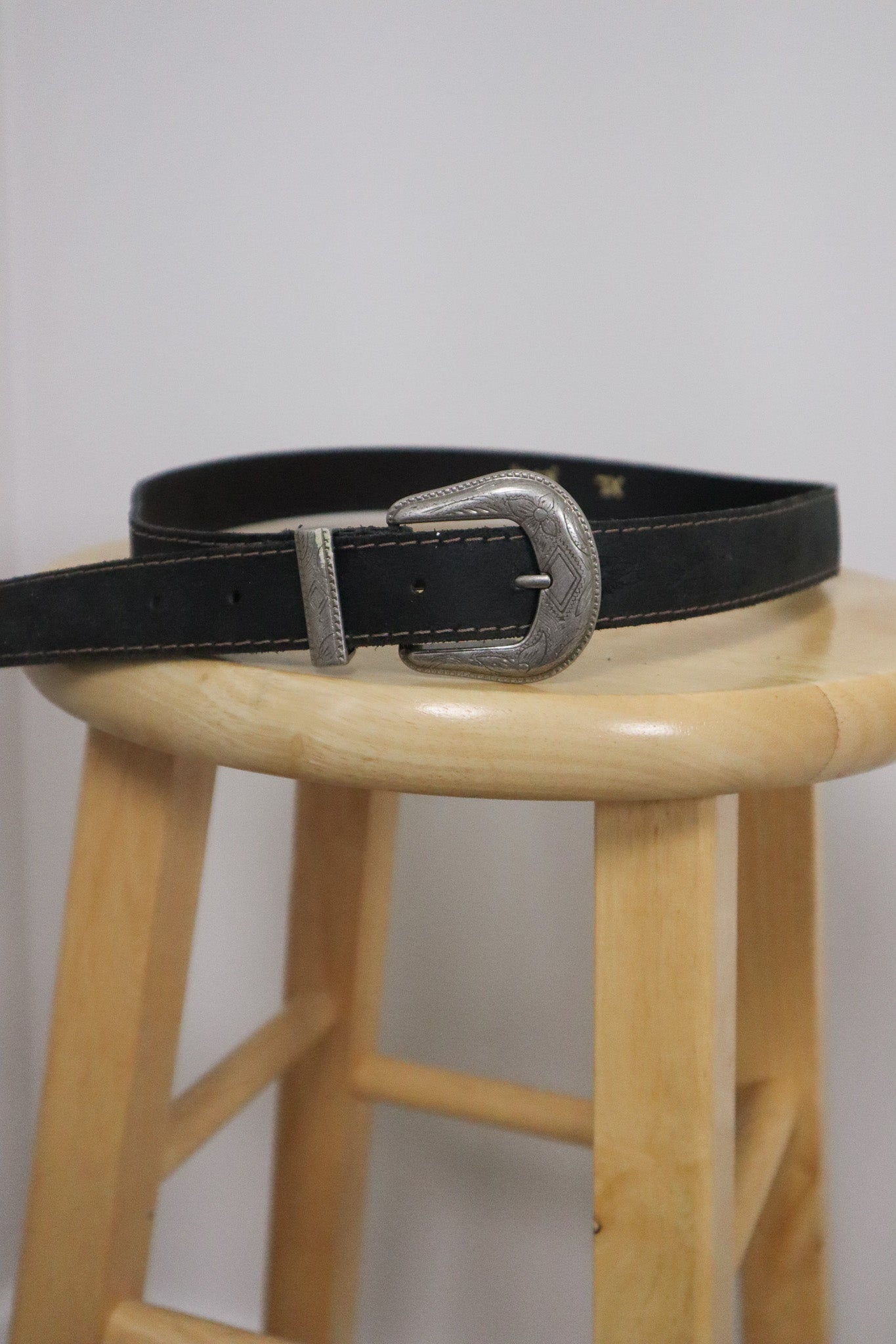 Vintage x Faux Leather Belt (L)