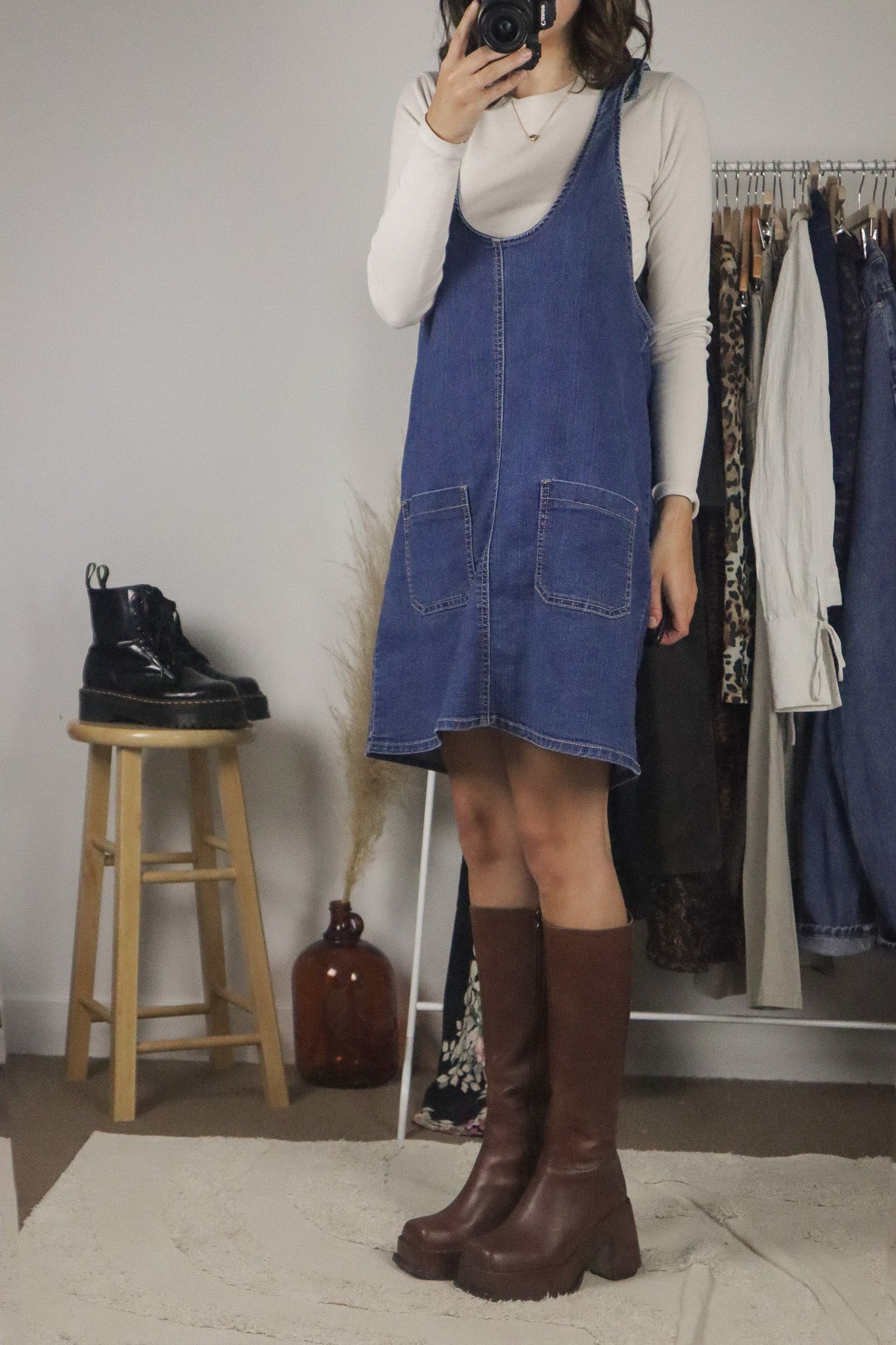 Vintage x Denim Dress (L/XL)