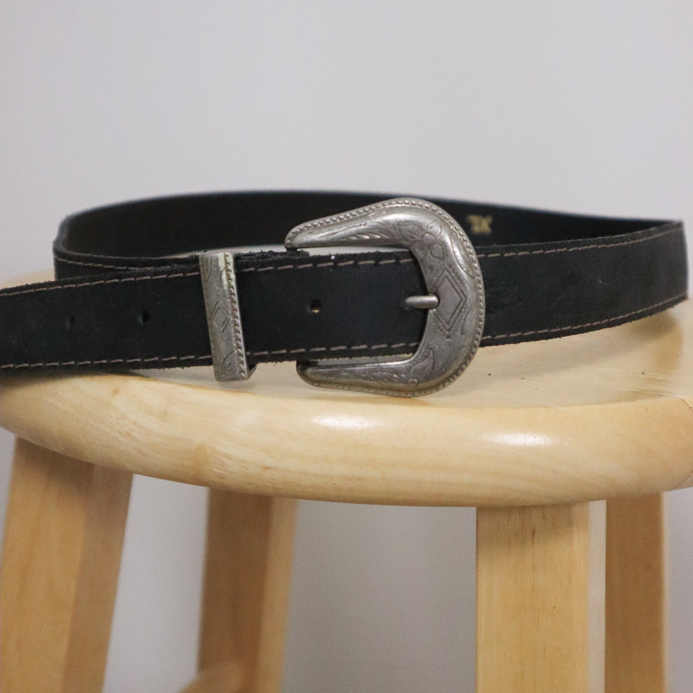 Vintage x Faux Leather Belt (L)