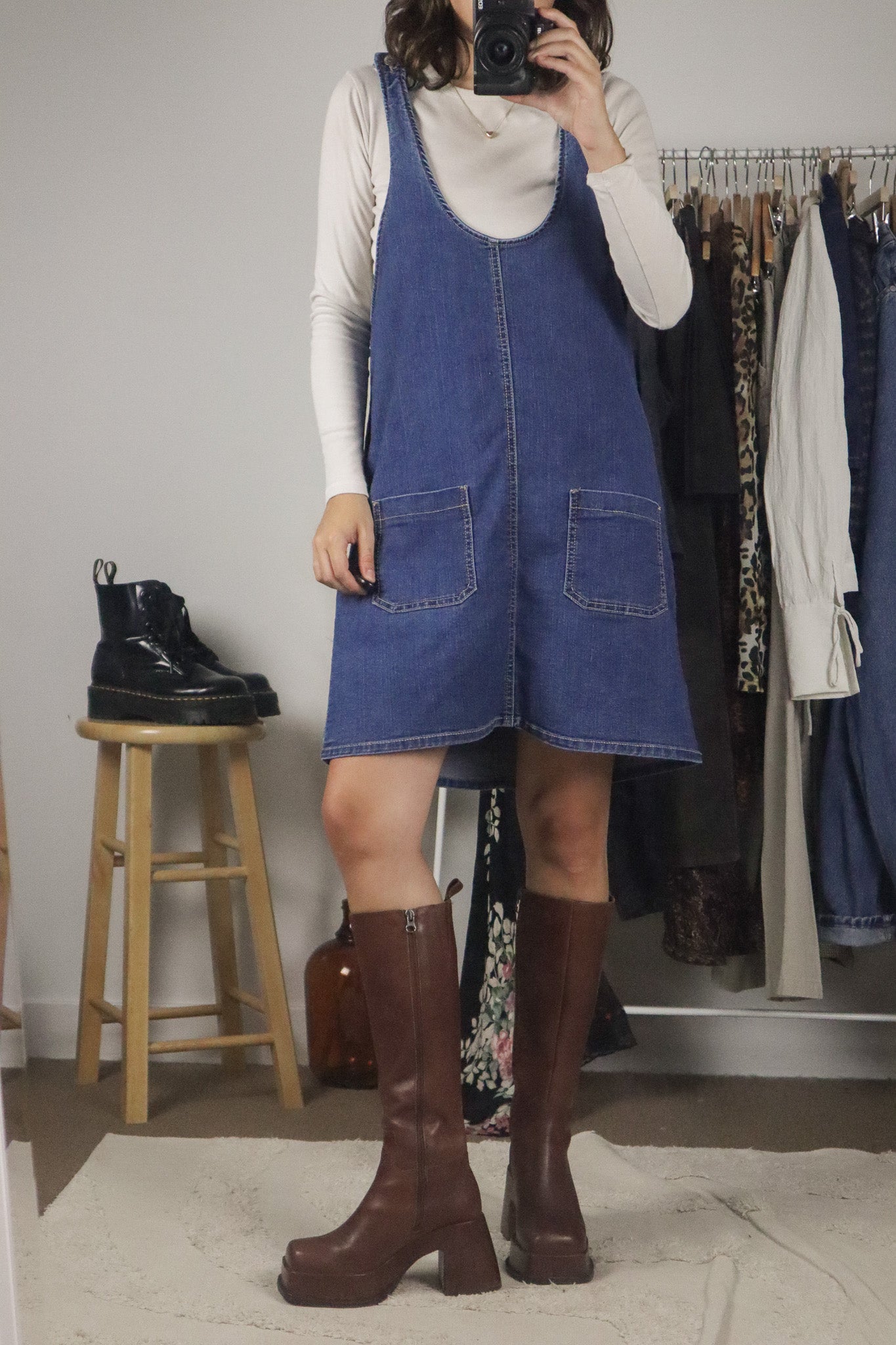 Vintage x Denim Dress (L/XL)