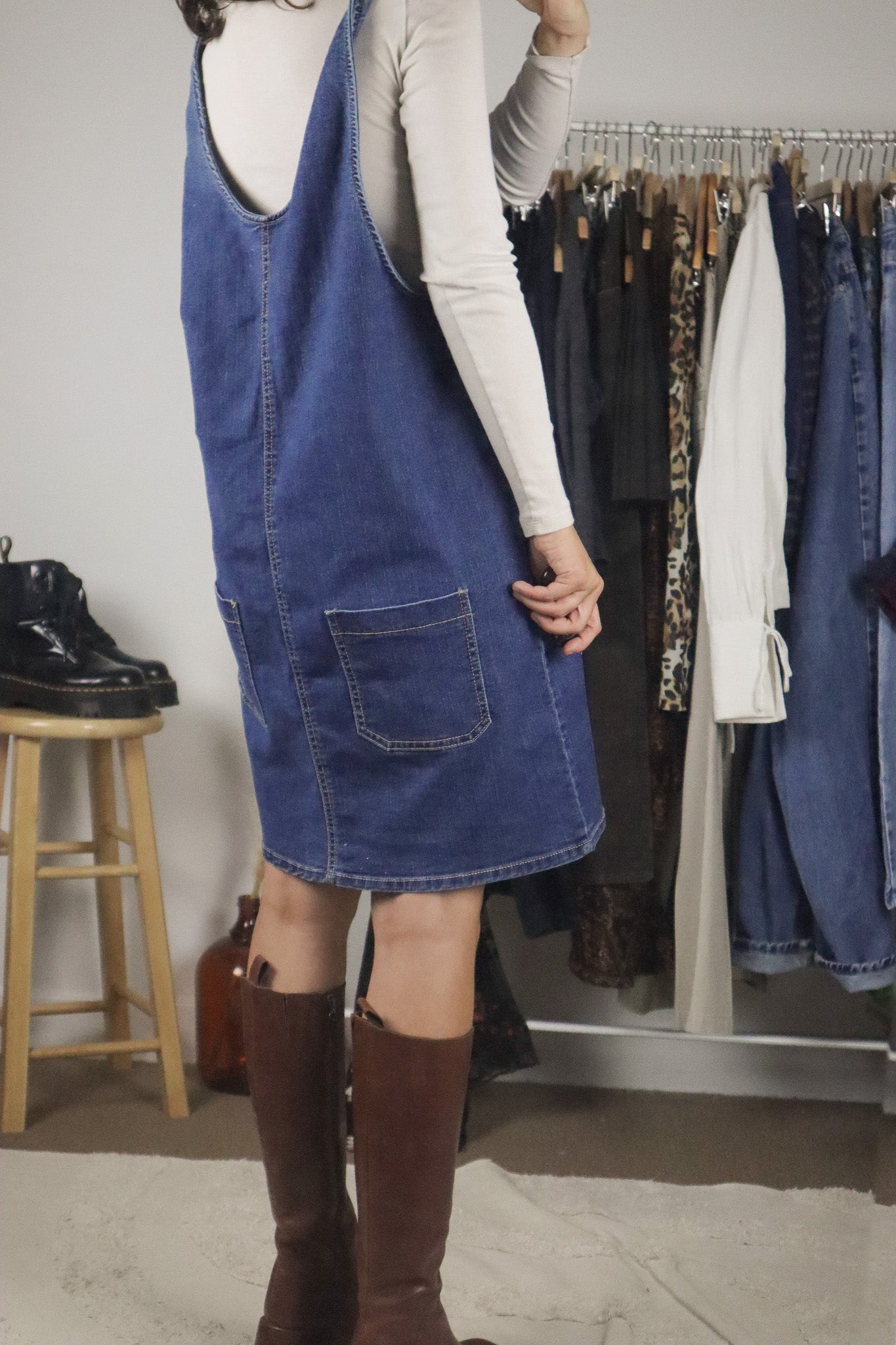 Vintage x Denim Dress (L/XL)