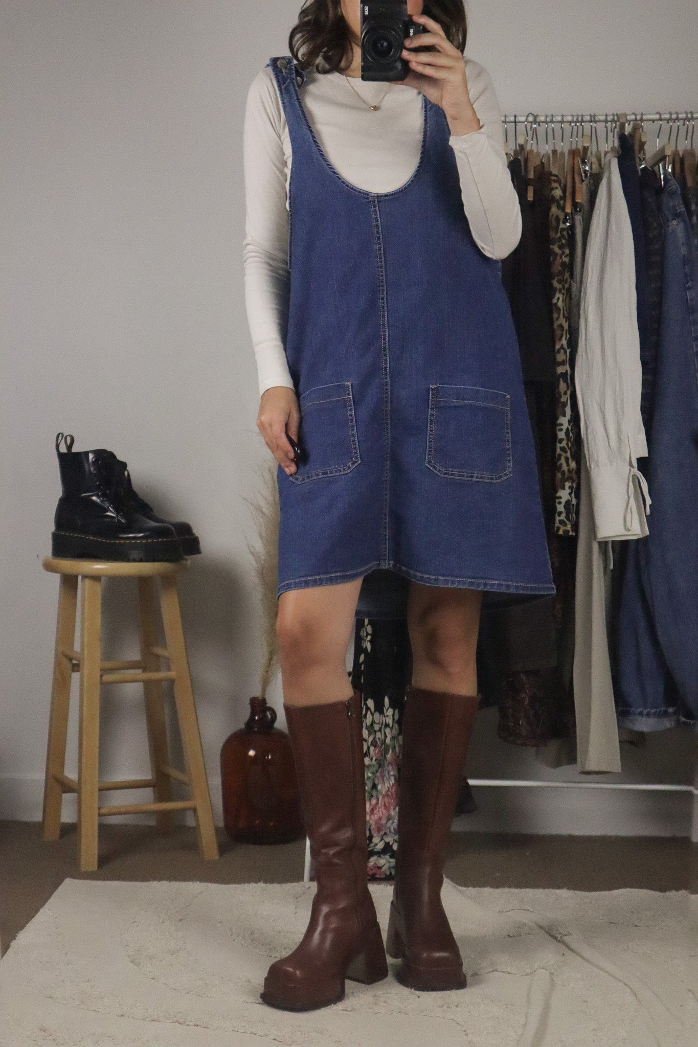 Vintage x Denim Dress (L/XL)
