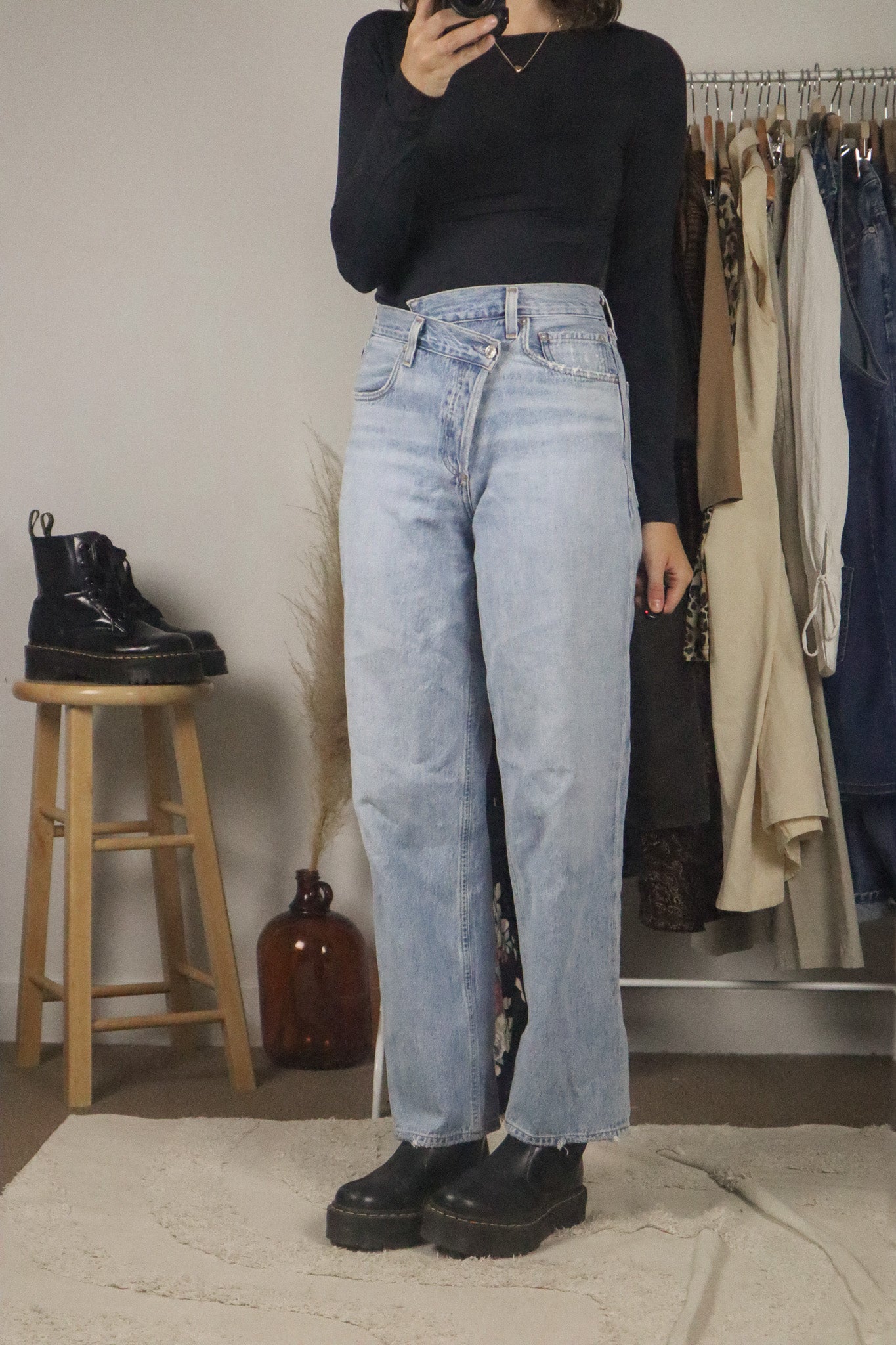 Modern x Agolde Criss Cross Jeans (2)