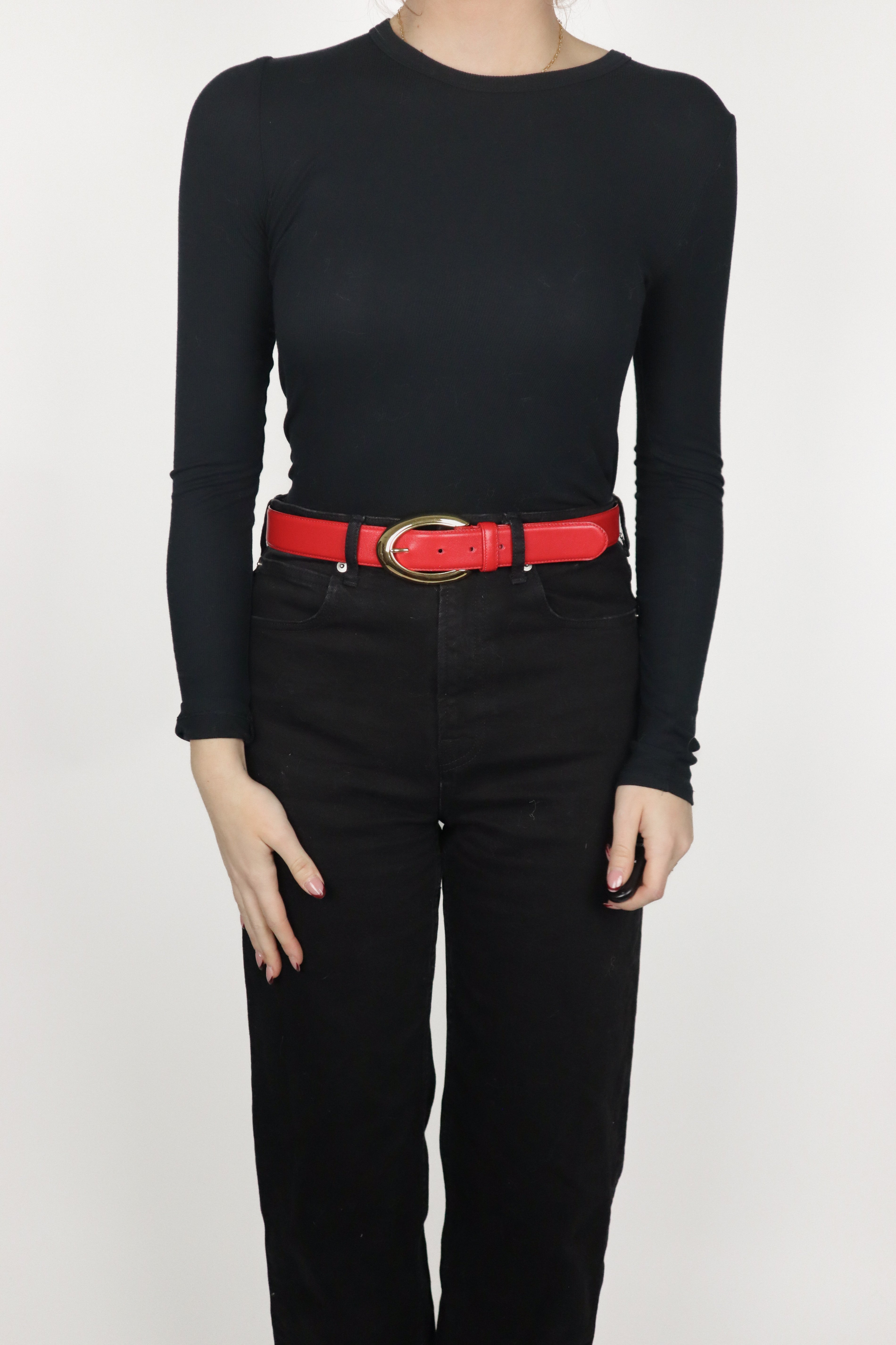 Vintage x Leather Belt (S/M)