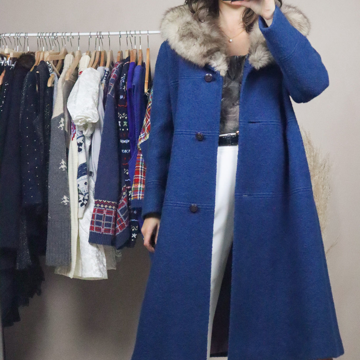 1970s x Vintage x Wool & Fur Jacket (M)