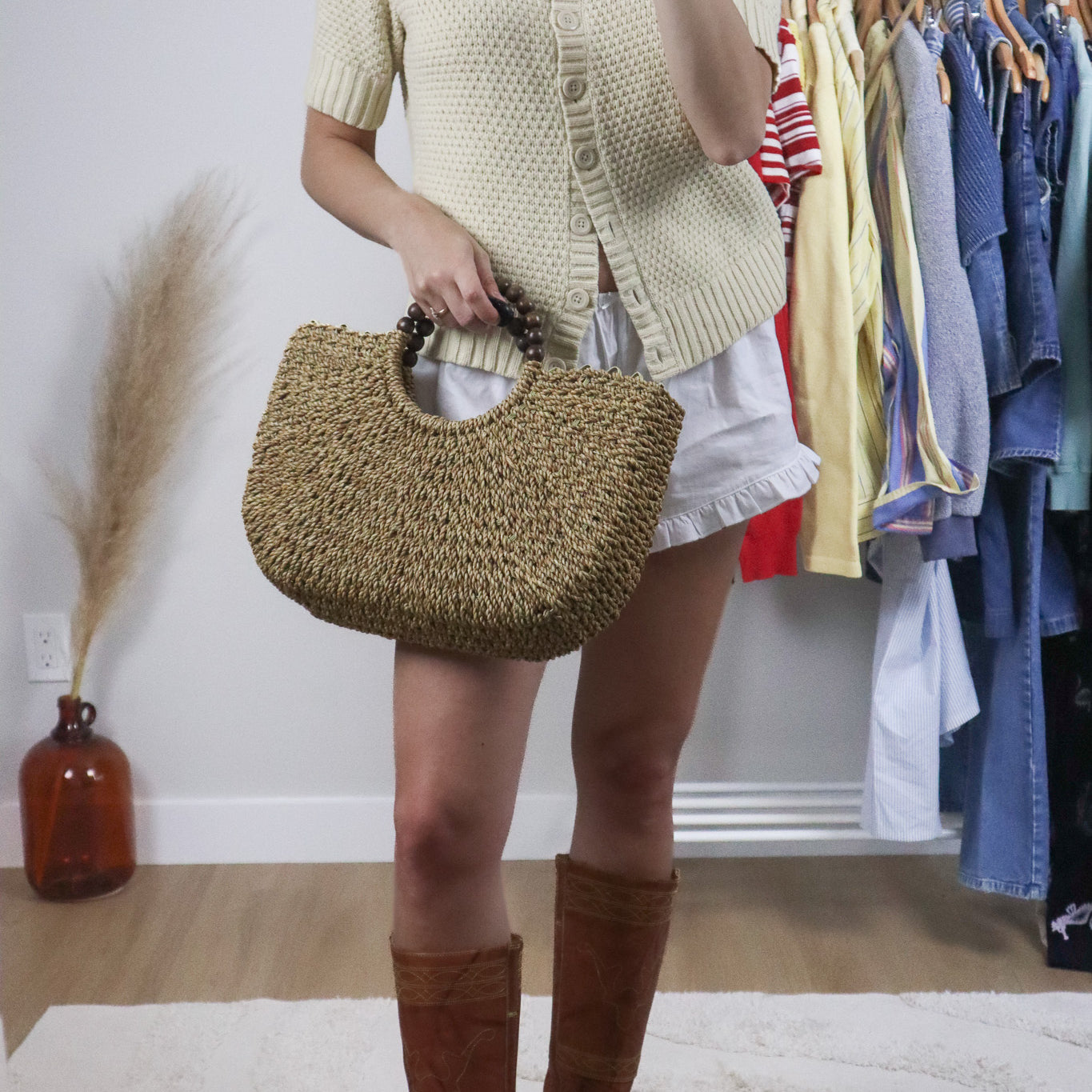 Vintage x Woven Bag