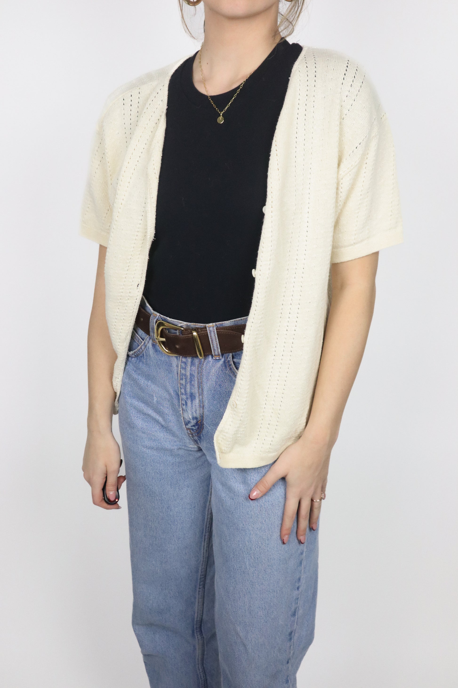 Made in Canada x Vintage x Short Sleeve Button Up (S/M)