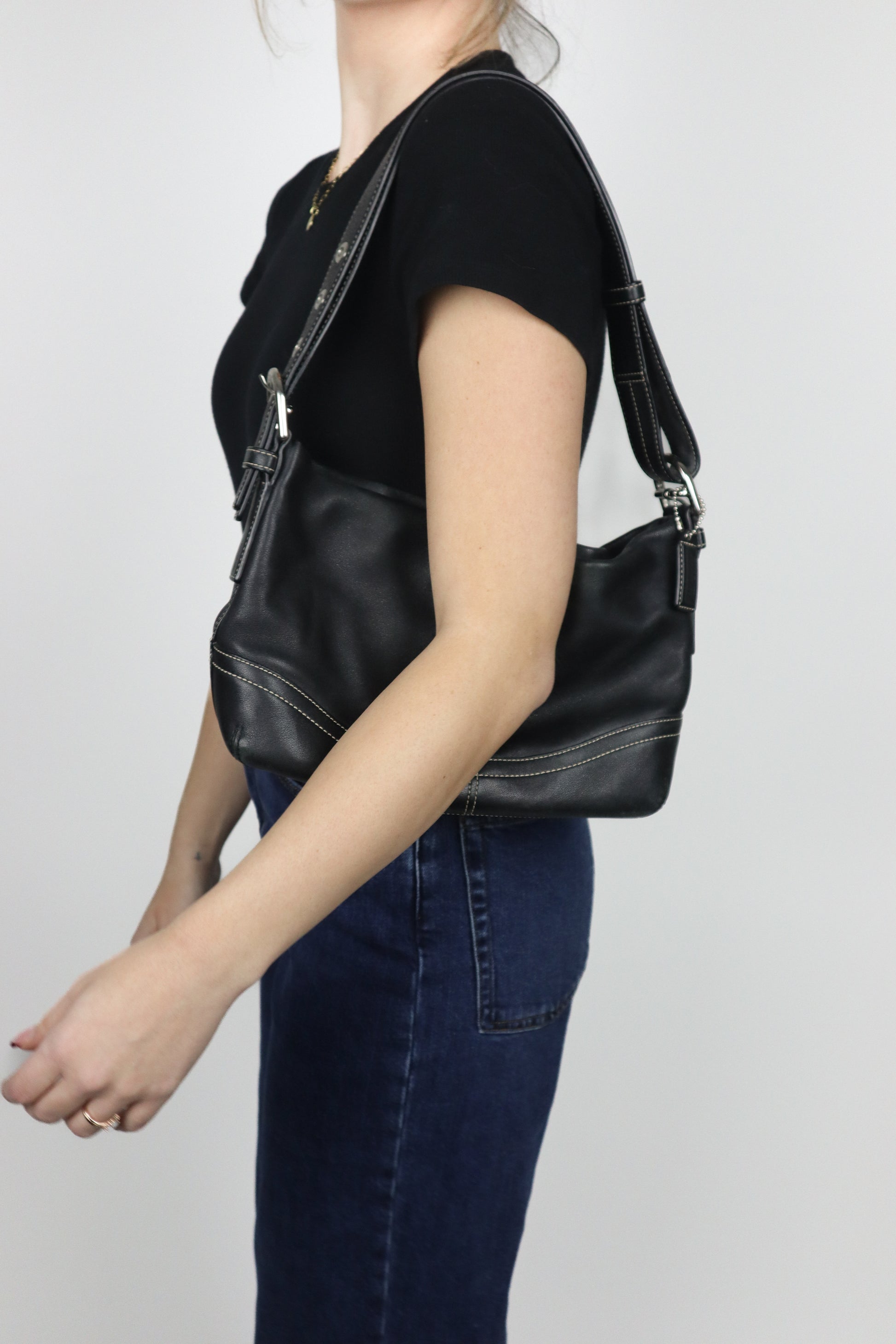 Vintage x Leather Coach Bag