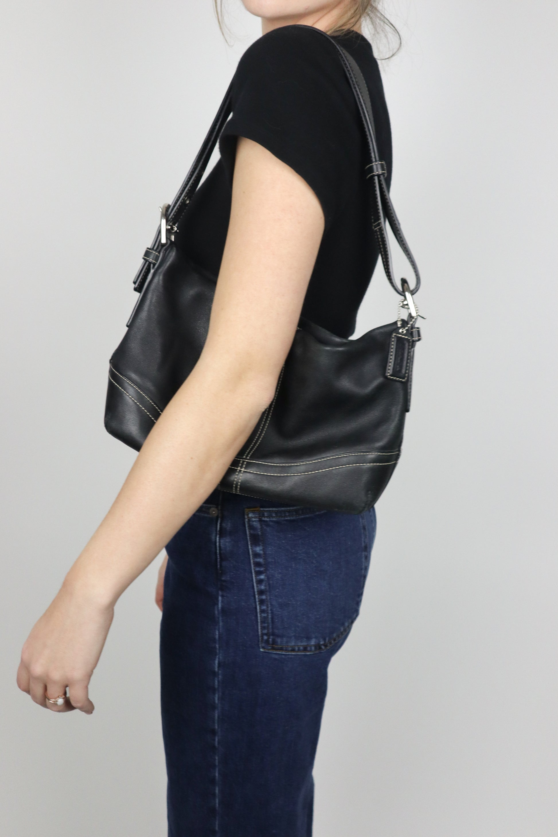 Vintage x Leather Coach Bag