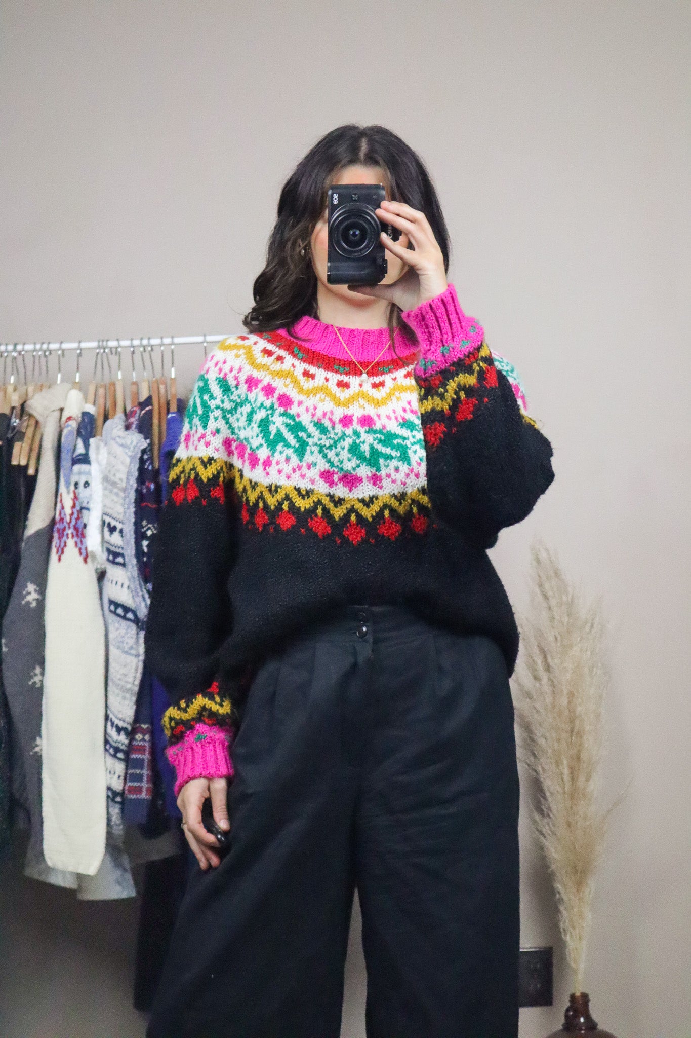 Vintage x Fairisle Knit (M)
