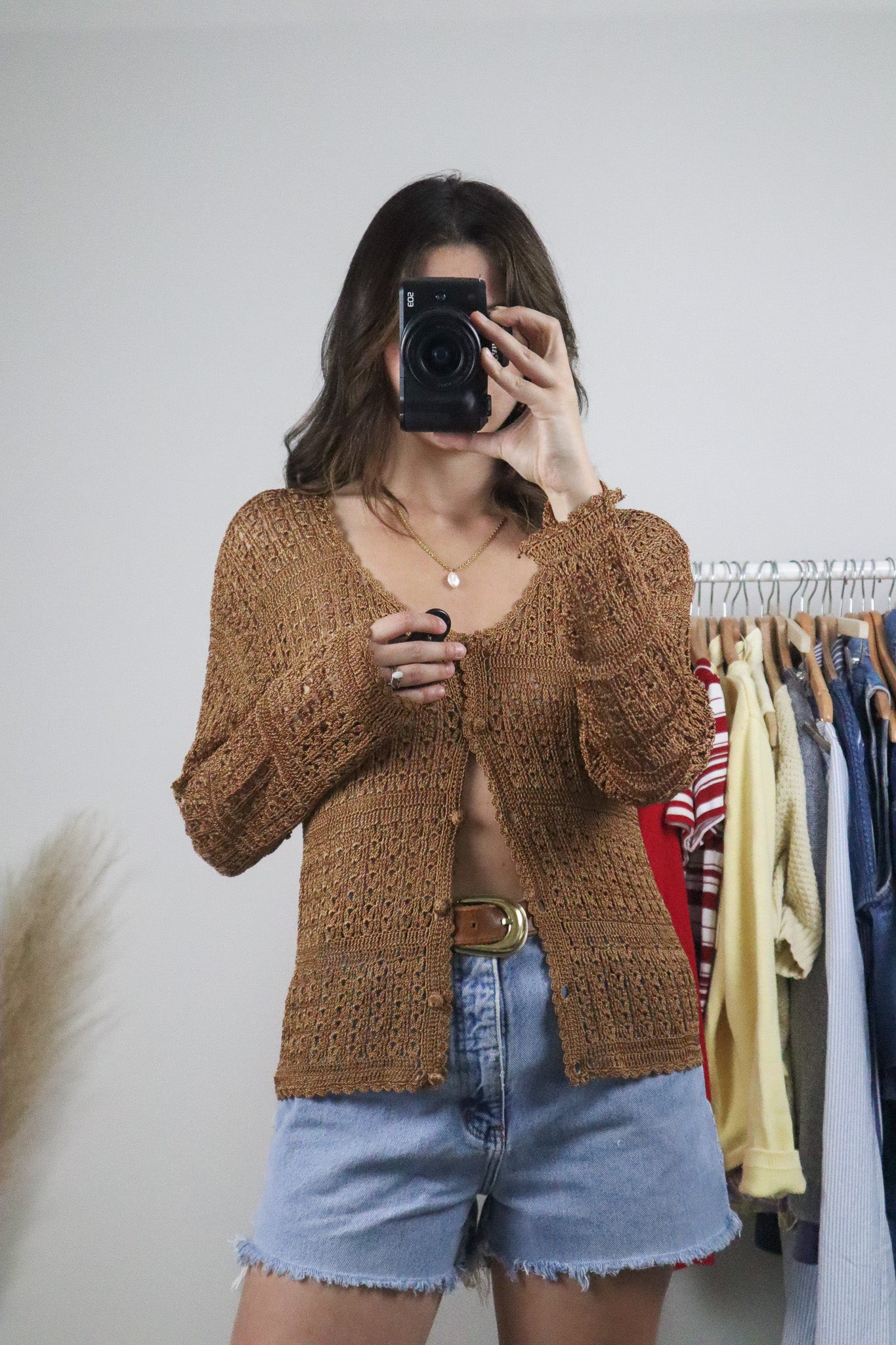 Vintage x Crochet Top (M)