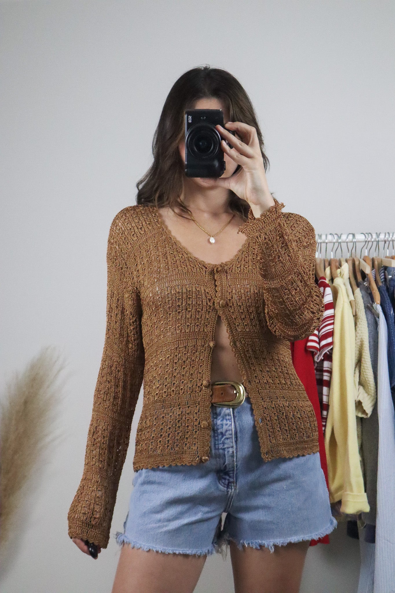 Vintage x Crochet Top (M)