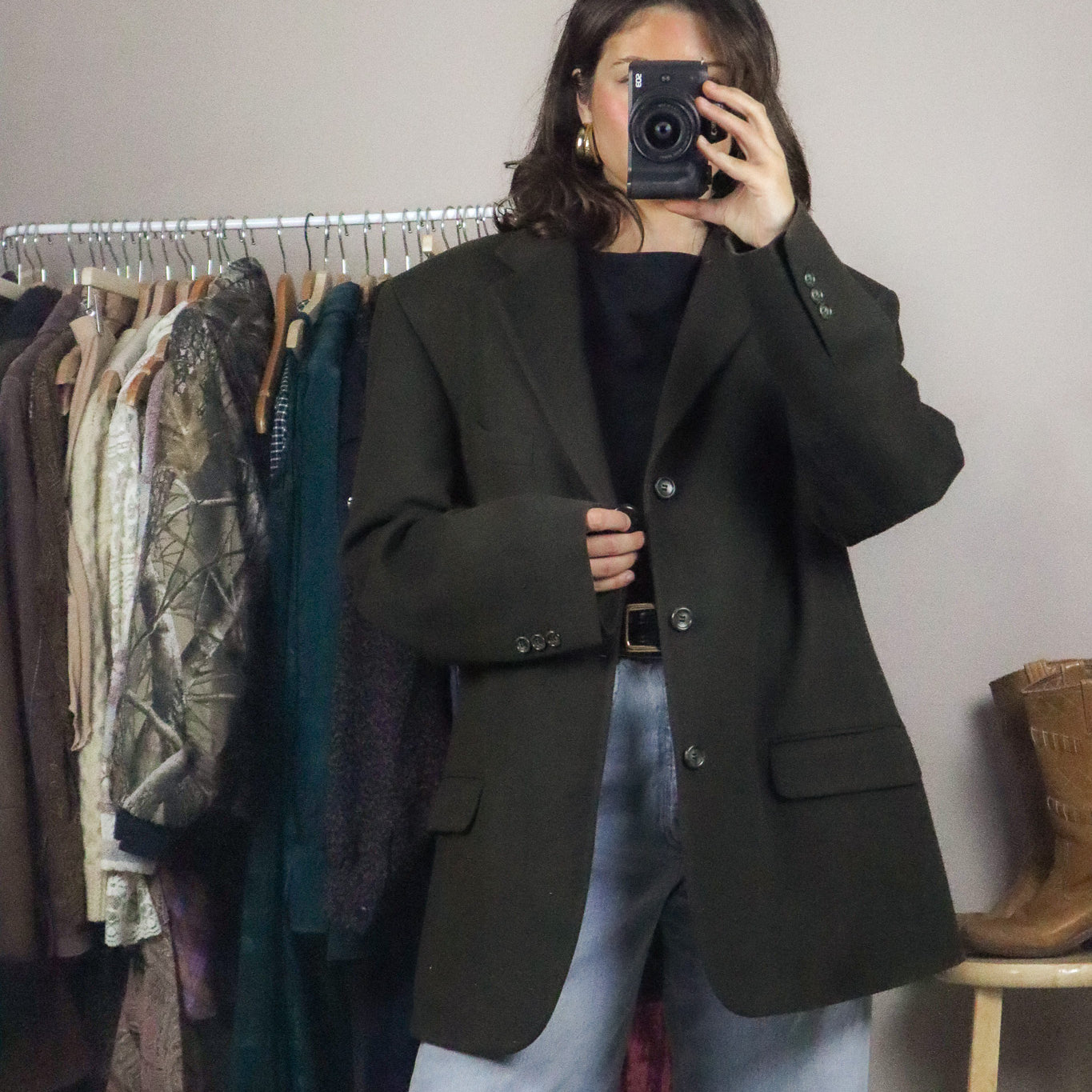 Made in Canada x Vintage x Wool & Cashmere Blazer (L/XL)