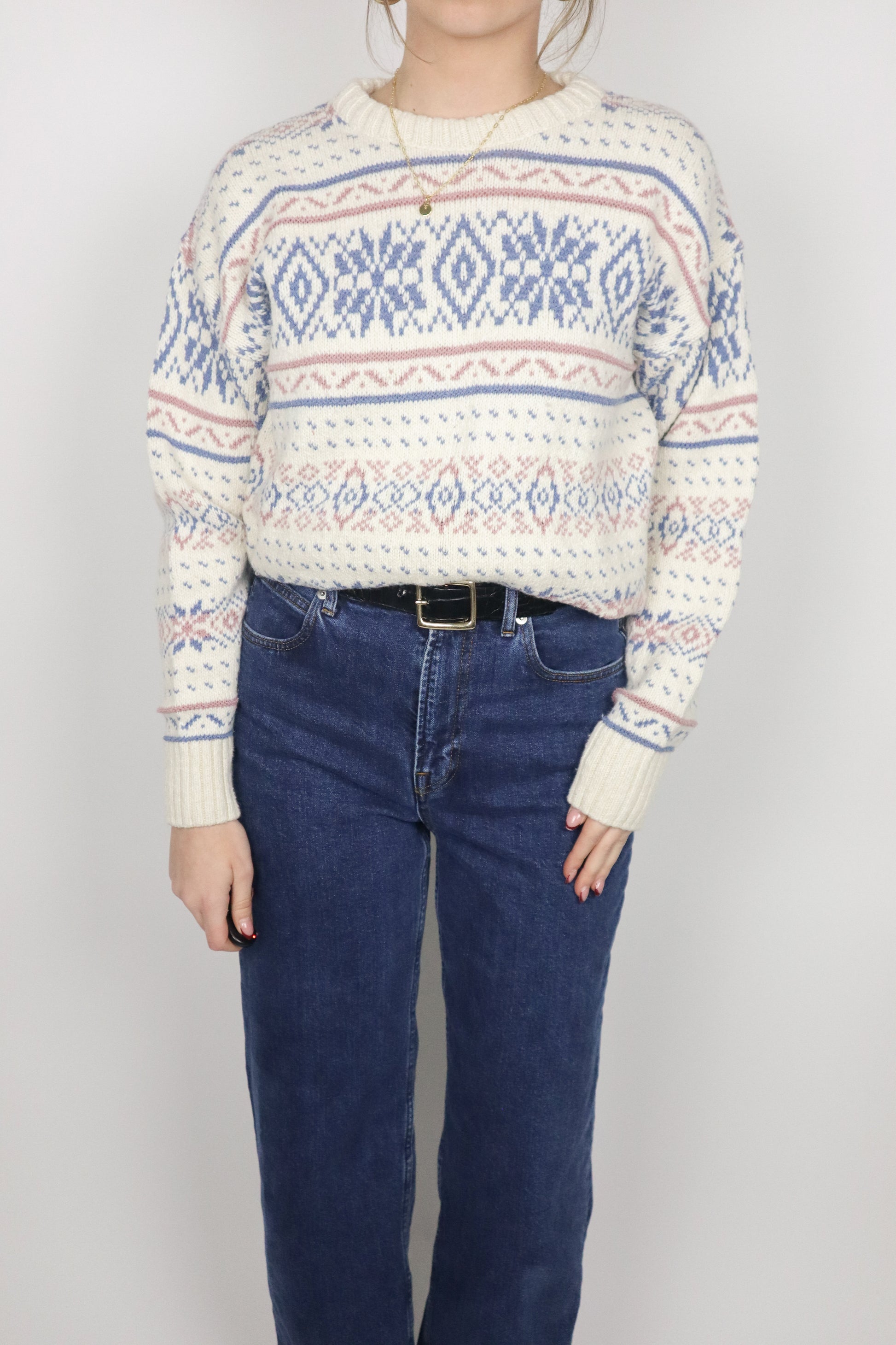 Made in Canada x Vintage x Patterned Knit (XS/S)