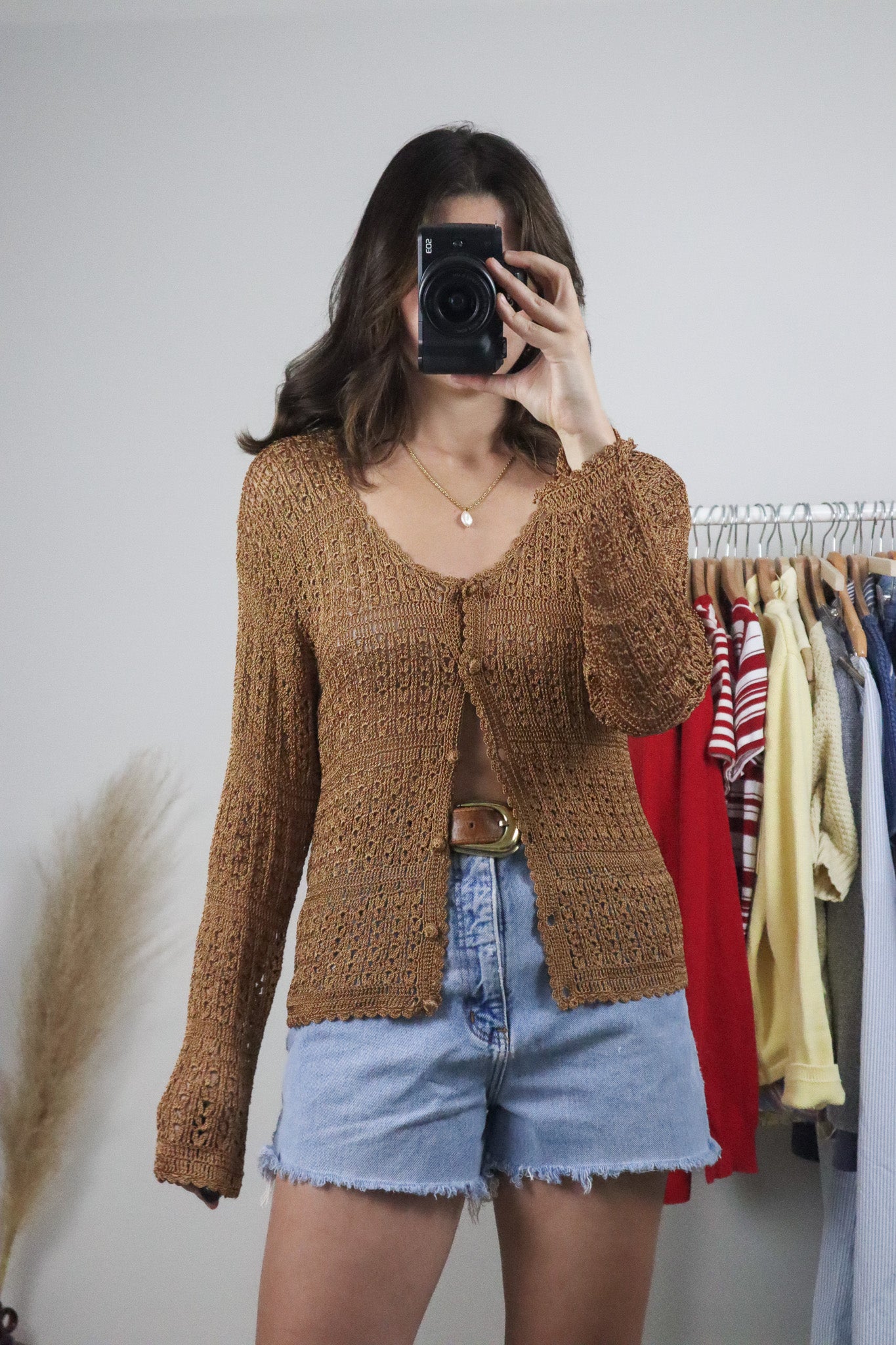 Vintage x Crochet Top (M)