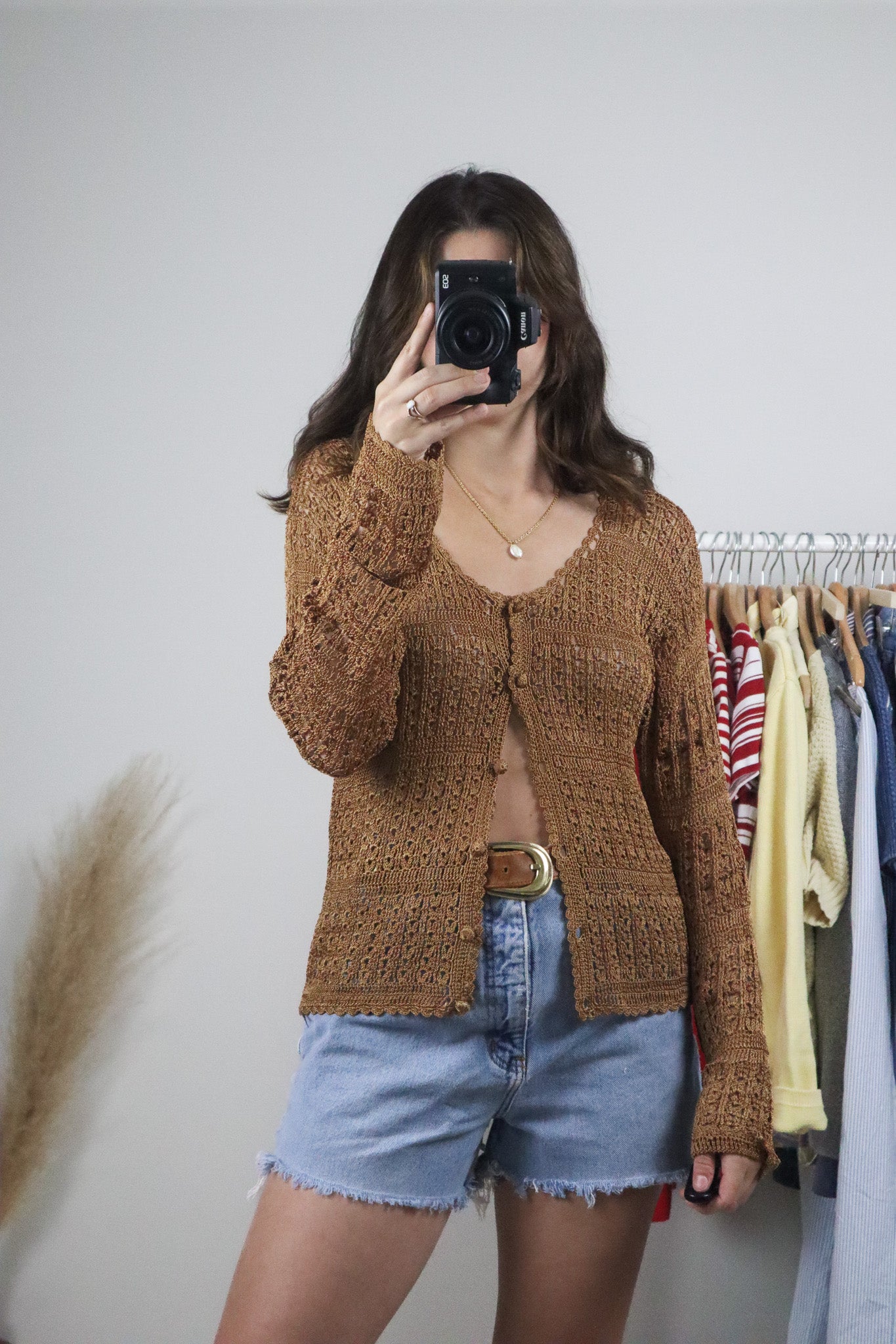 Vintage x Crochet Top (M)