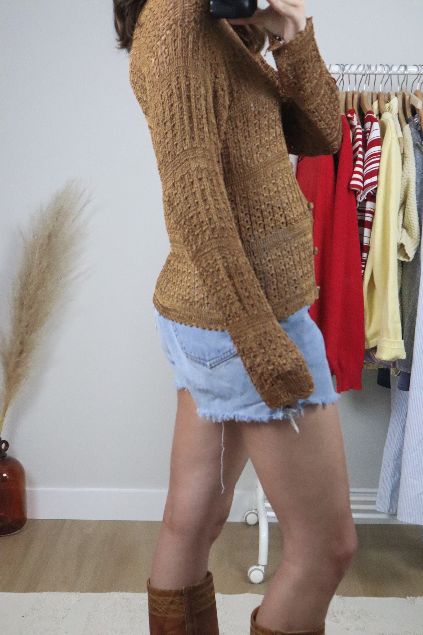 Vintage x Crochet Top (M)