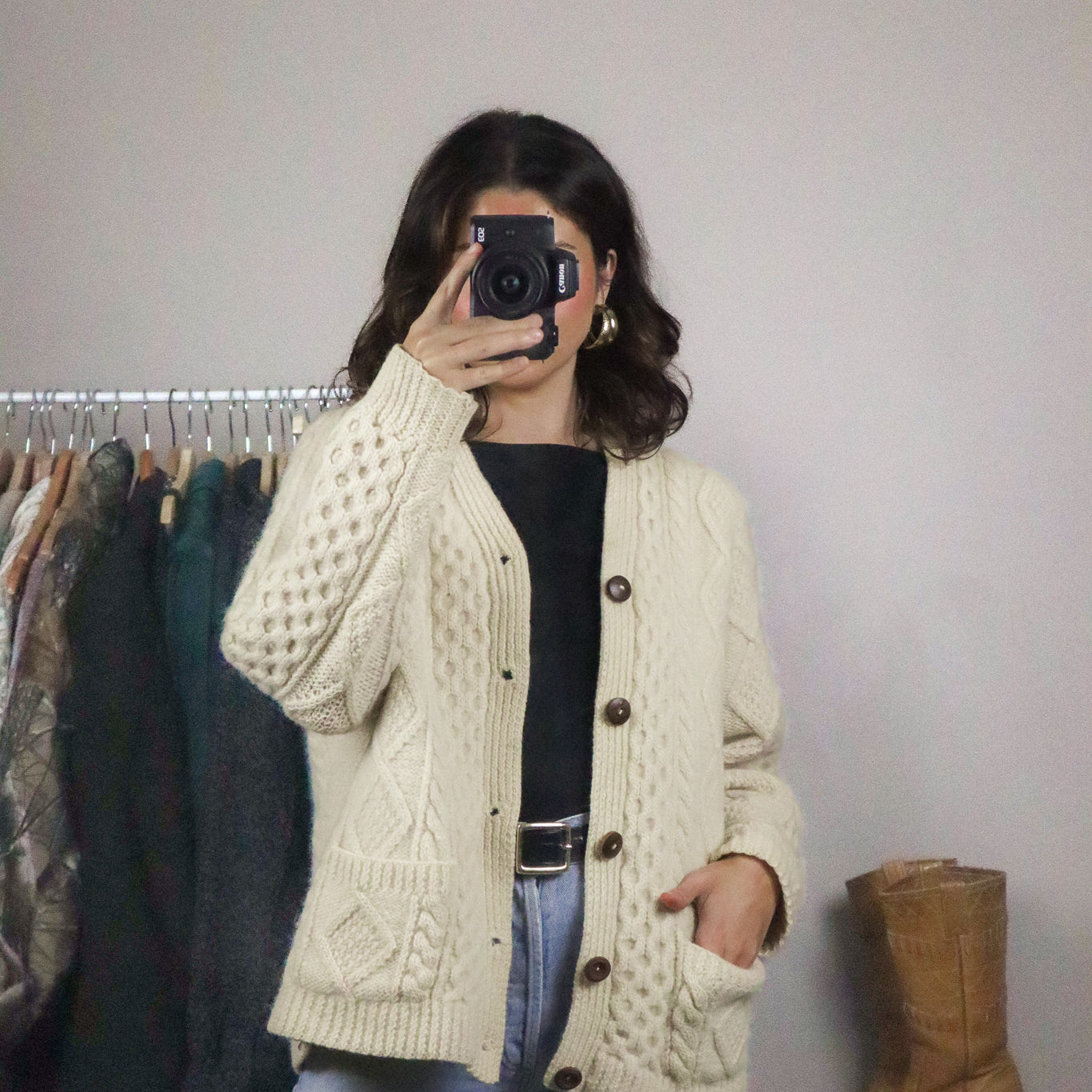 Vintage x Wool Cardigan (M)