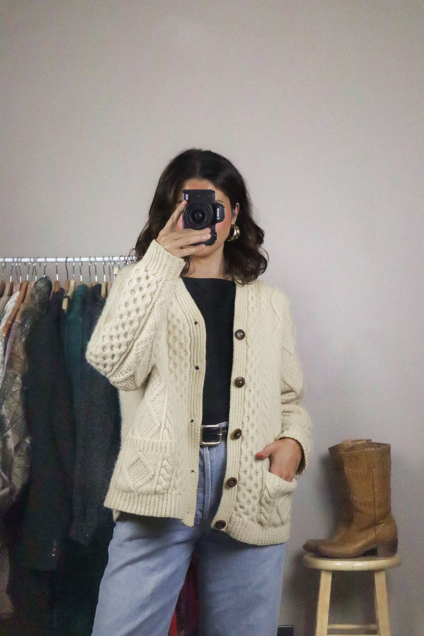 Vintage x Wool Cardigan (M)