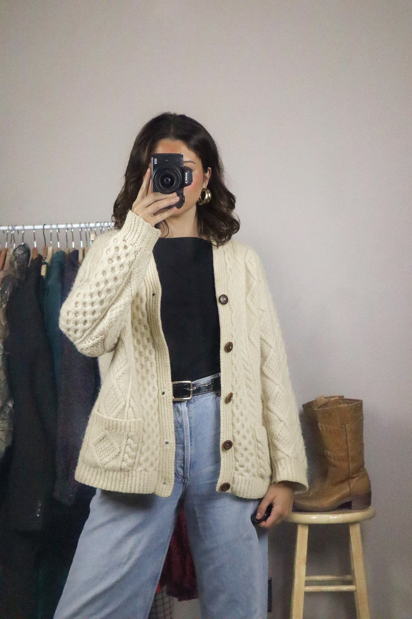 Vintage x Wool Cardigan (M)