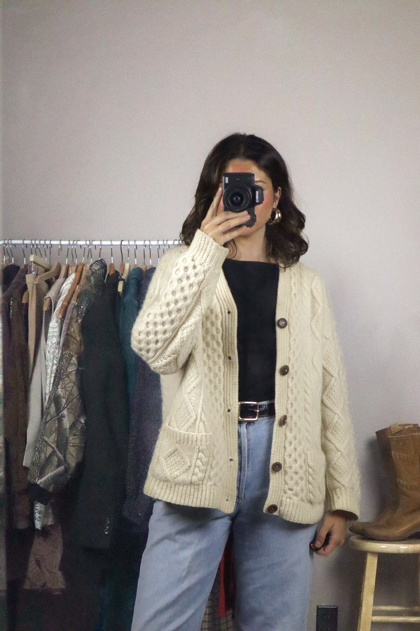Vintage x Wool Cardigan (M)