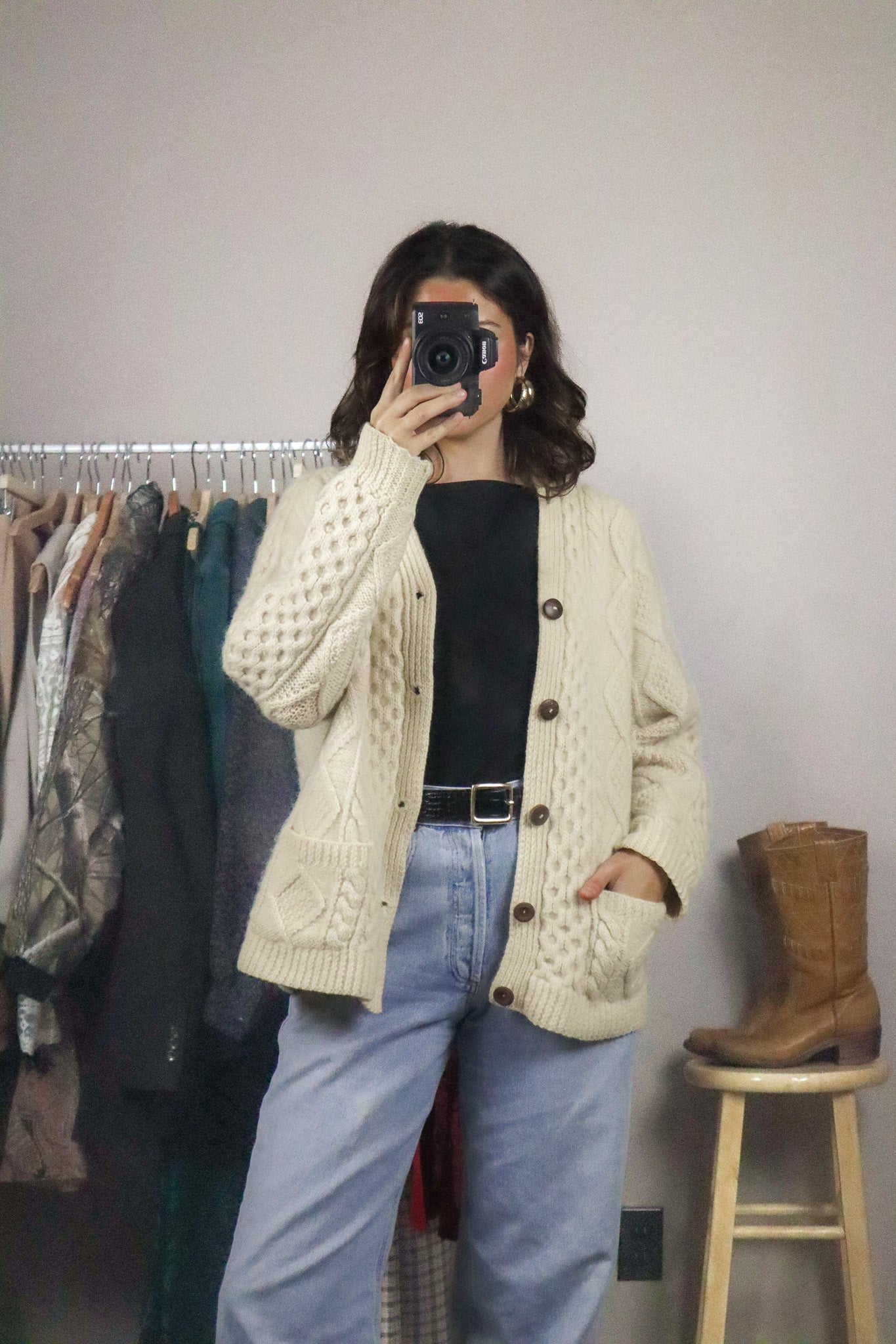 Vintage x Wool Cardigan (M)