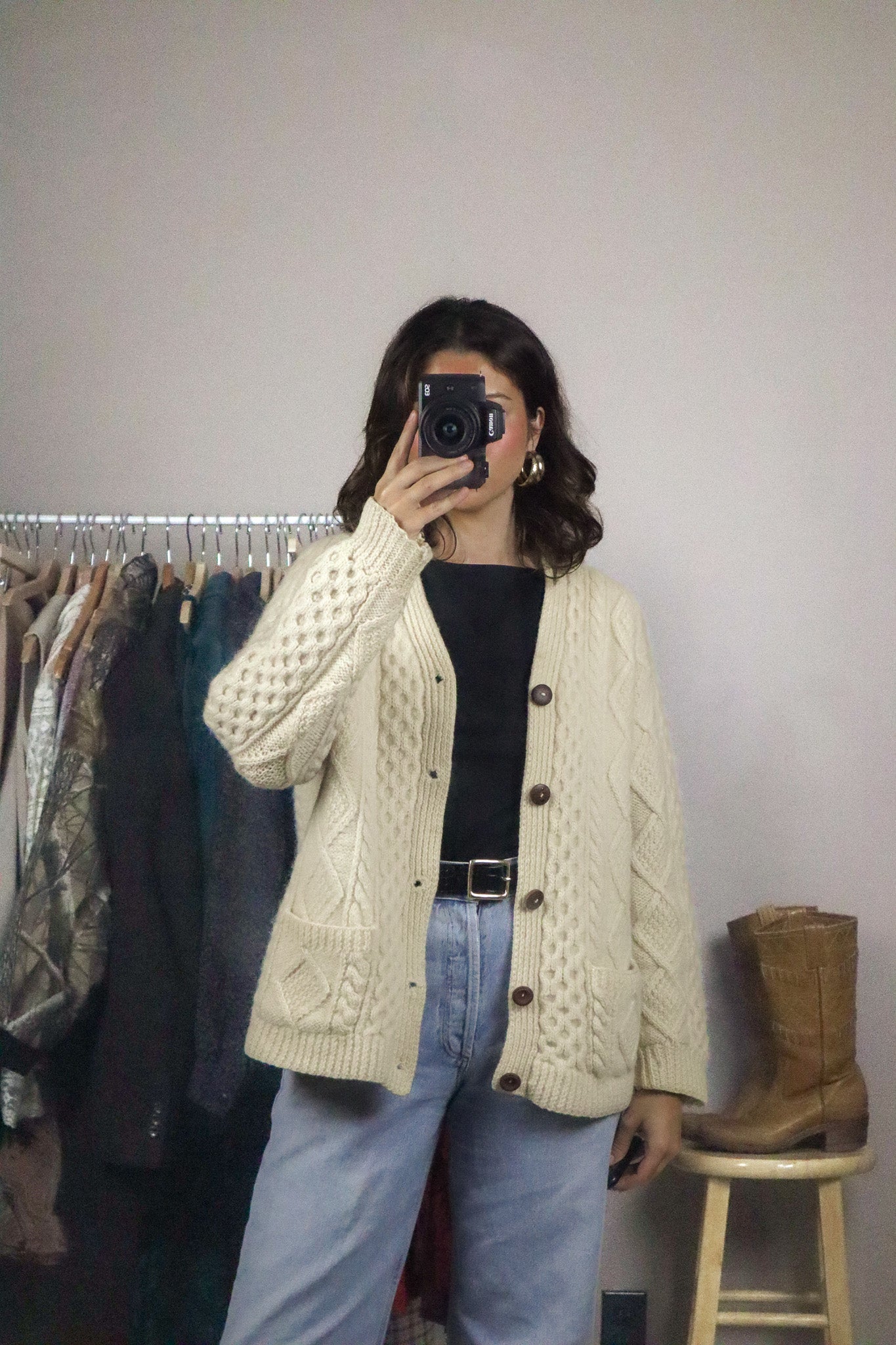 Vintage x Wool Cardigan (M)