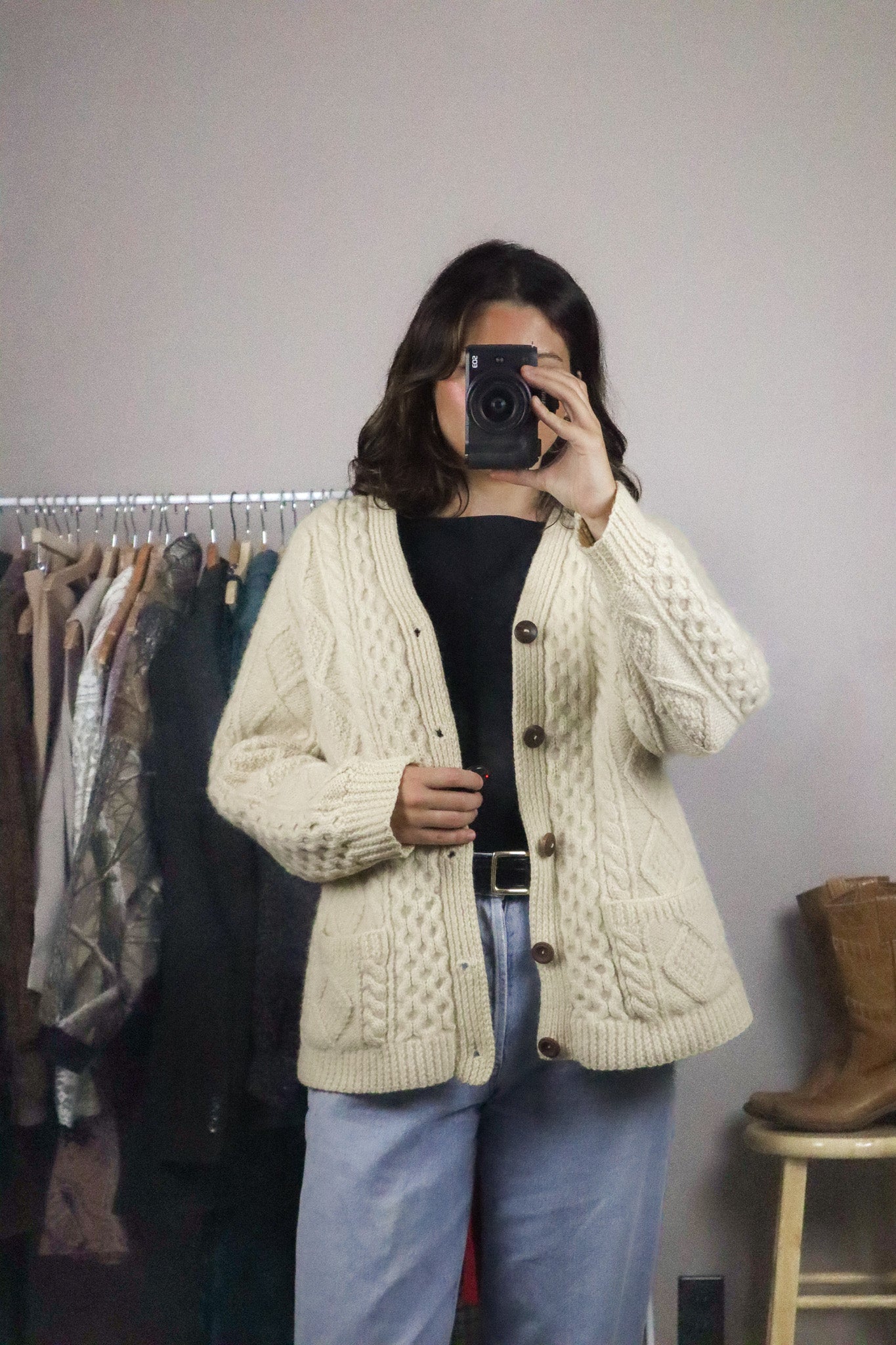 Vintage x Wool Cardigan (M)