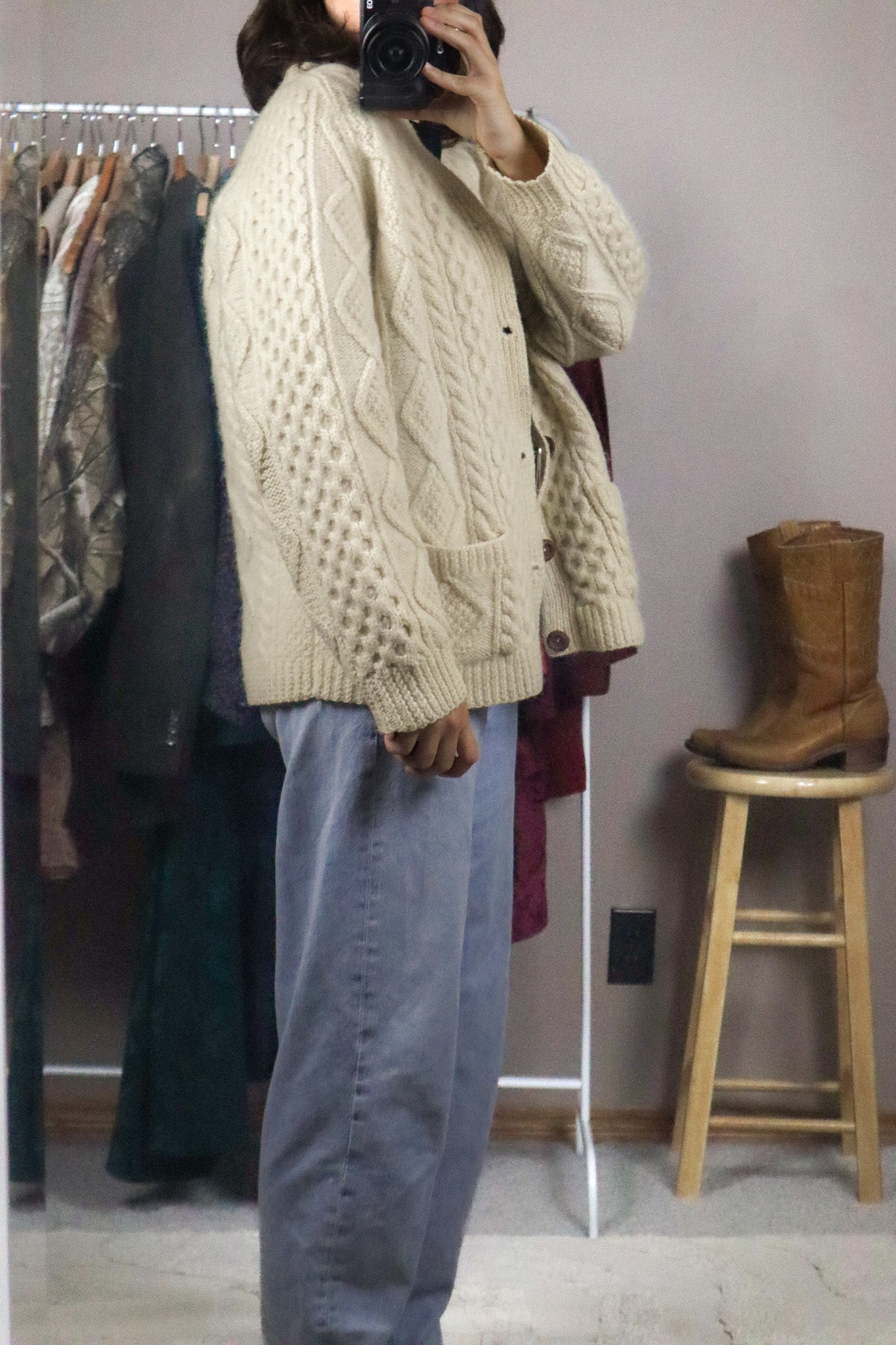 Vintage x Wool Cardigan (M)