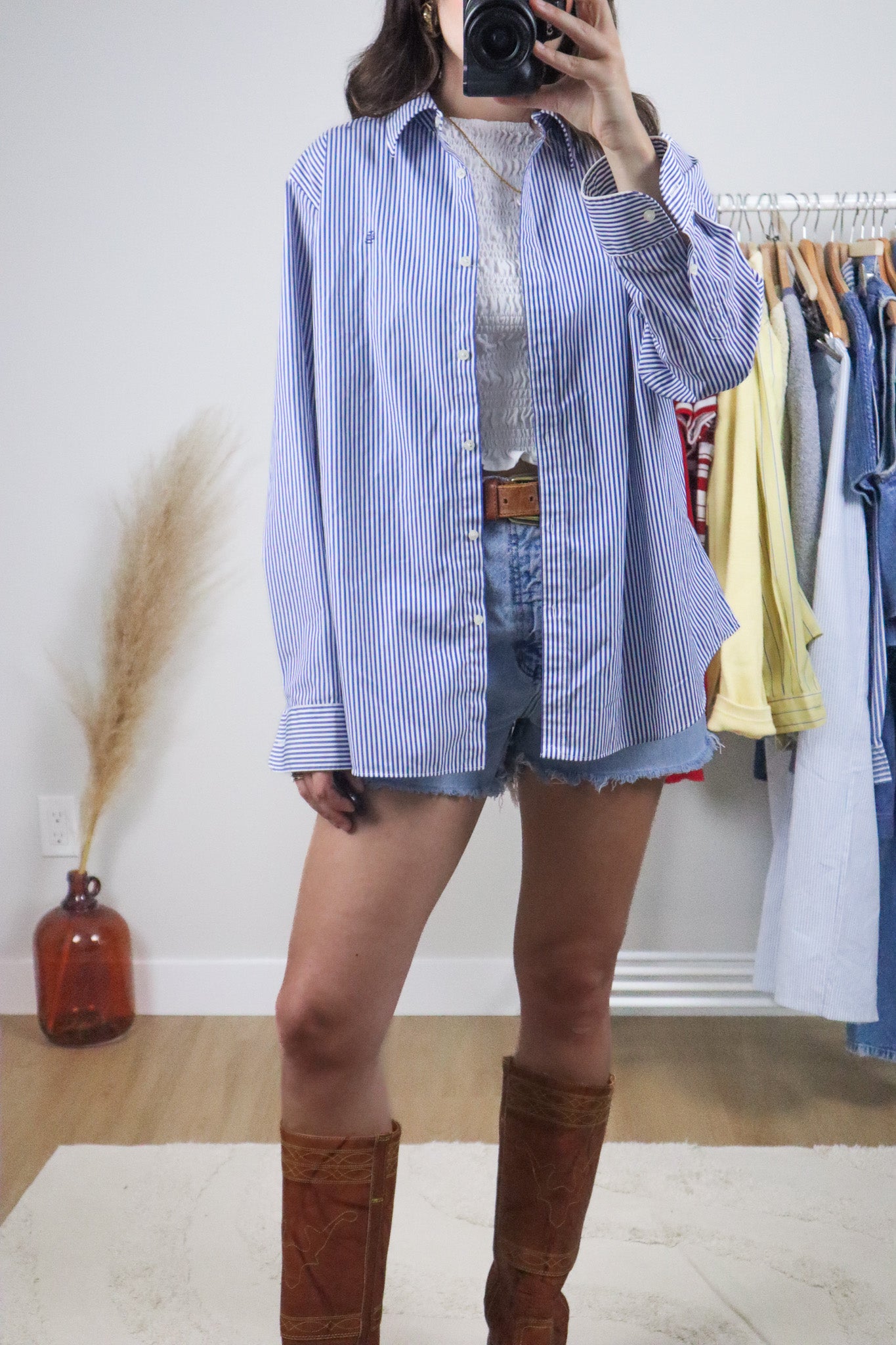 Vintage x Ralph Lauren Cotton Pinstrip Button Down (S-XL)