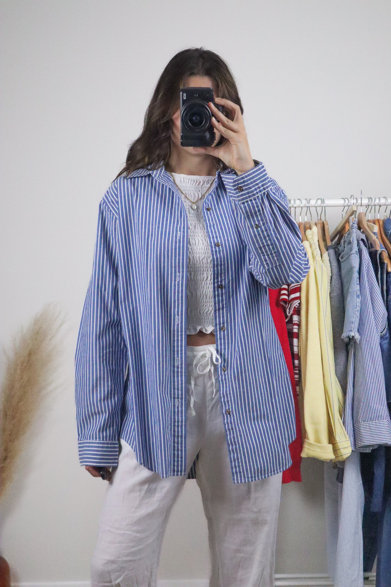 Chaps x Cotton Striped Button Down (M-XL)