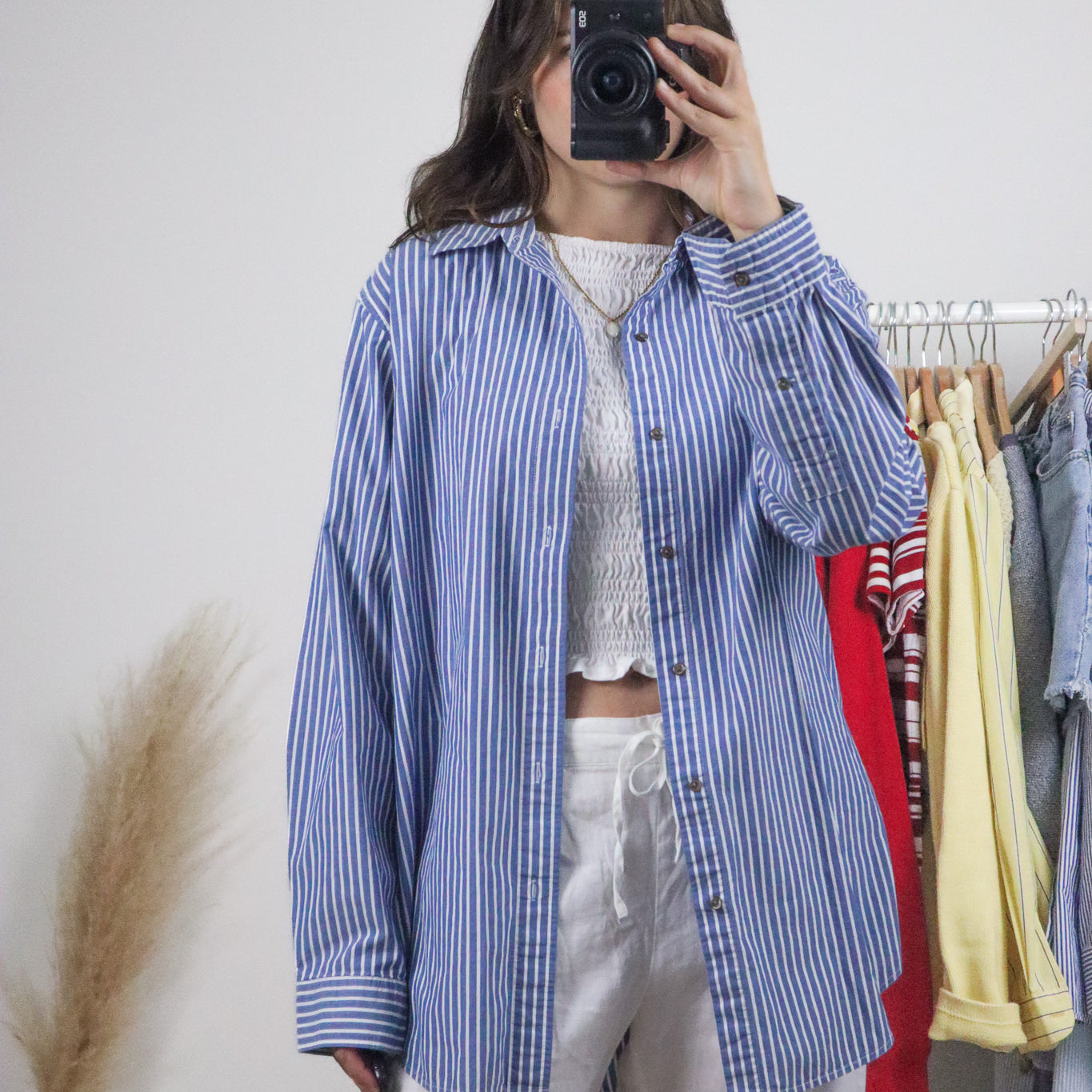 Chaps x Cotton Striped Button Down (M-XL)
