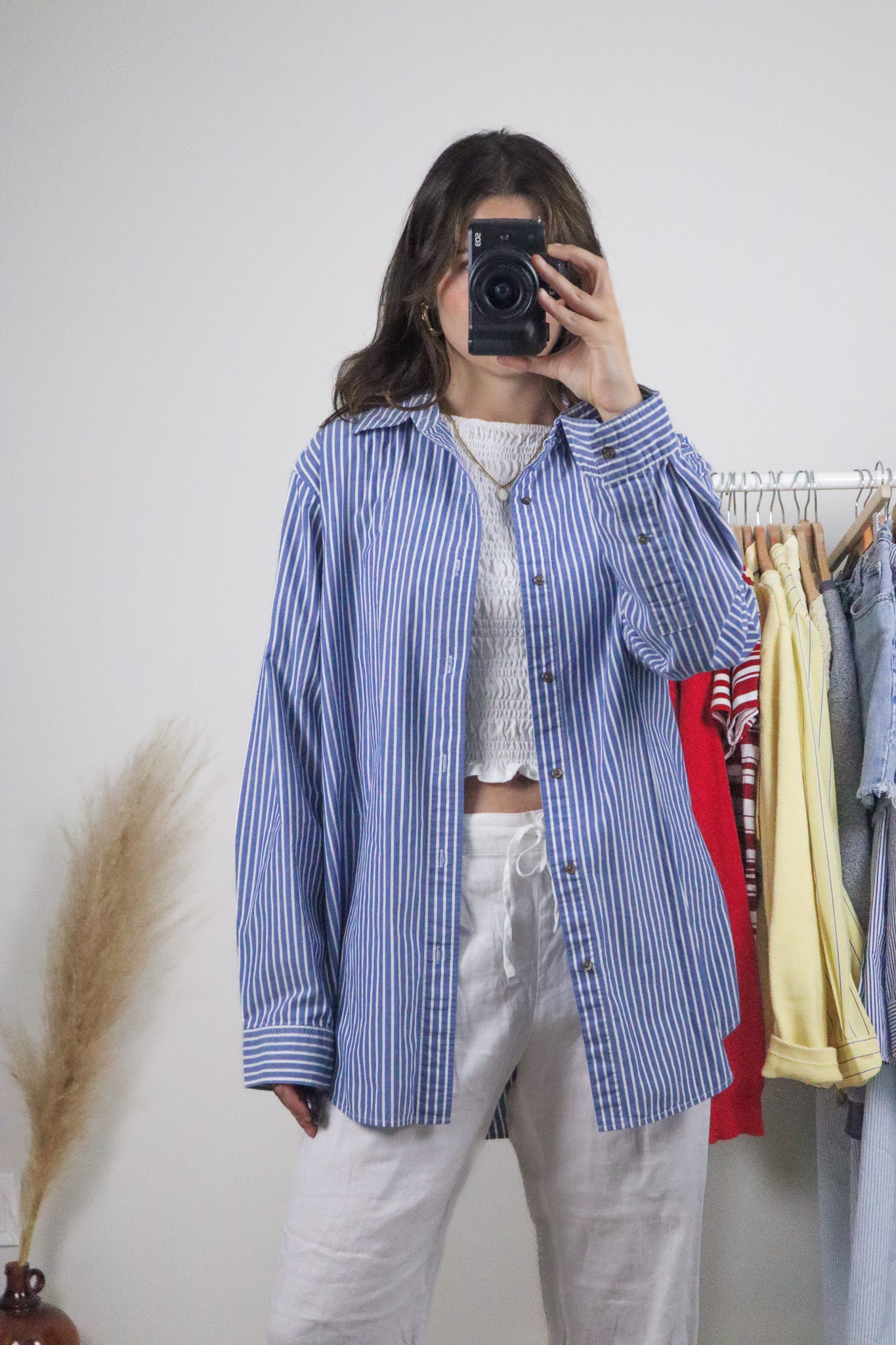 Chaps x Cotton Striped Button Down (M-XL)